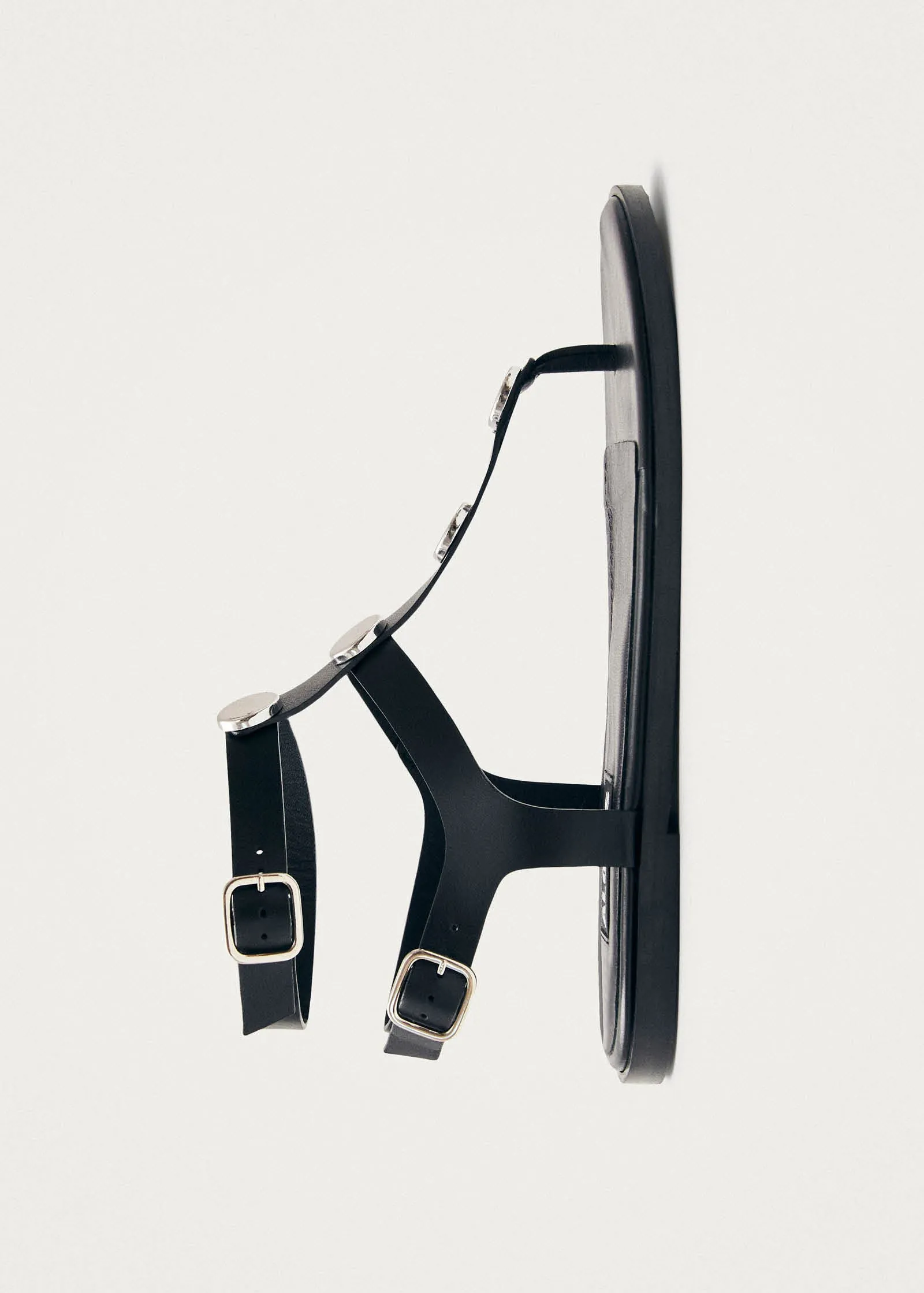 Xena Black Leather Sandals sold by Alohas product image thumbnail 4