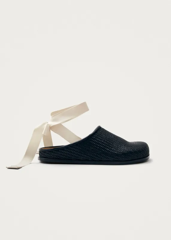 Oliver Black Mules made by Alohas