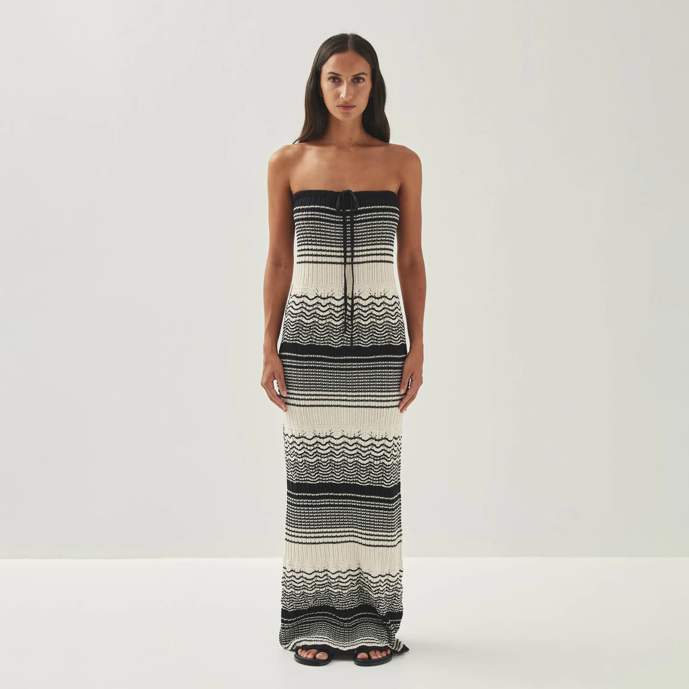 Olenka Ecru Tricot Dress sold by Alohas product image thumbnail 3