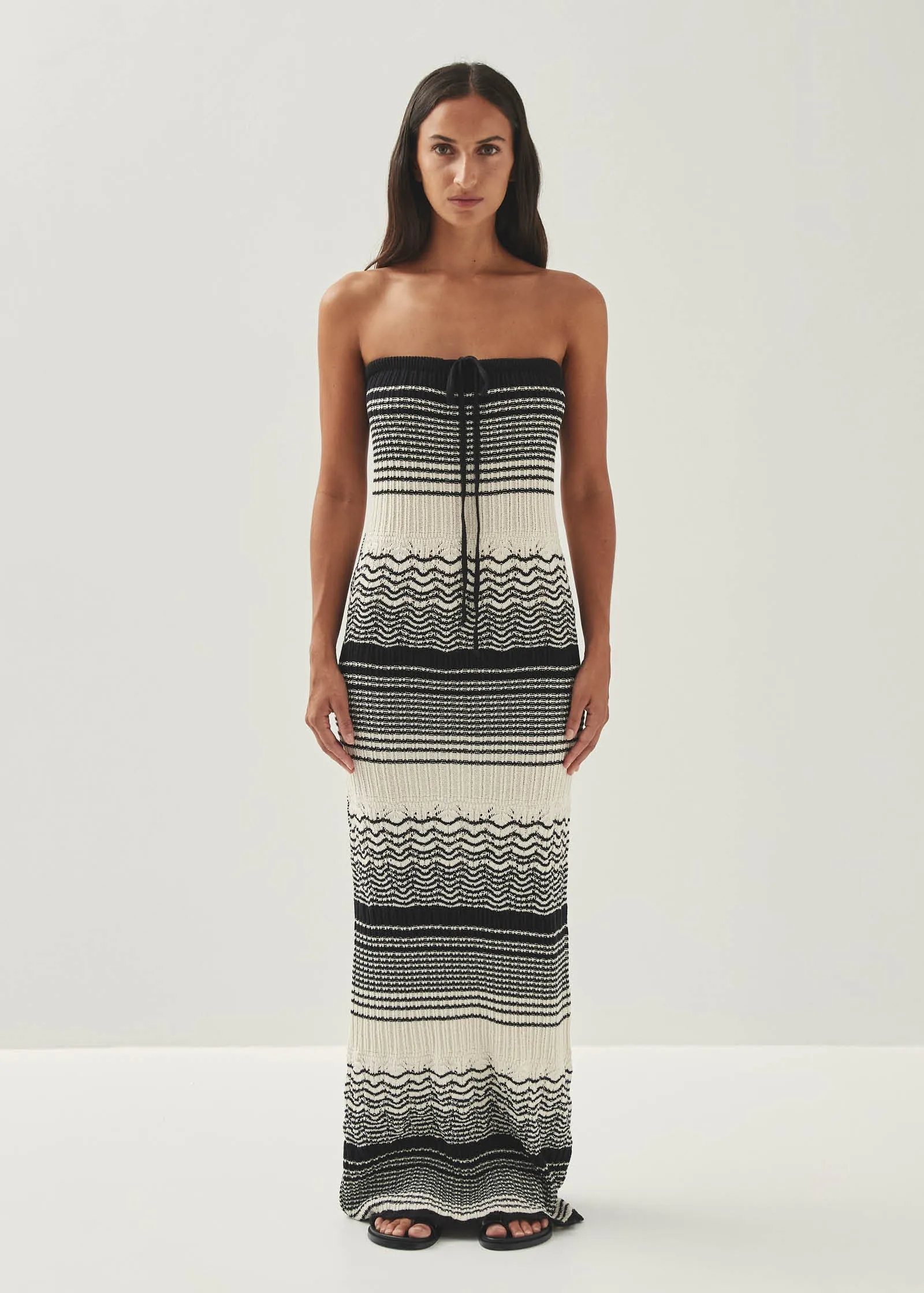 Olenka Ecru Tricot Dress sold by Alohas