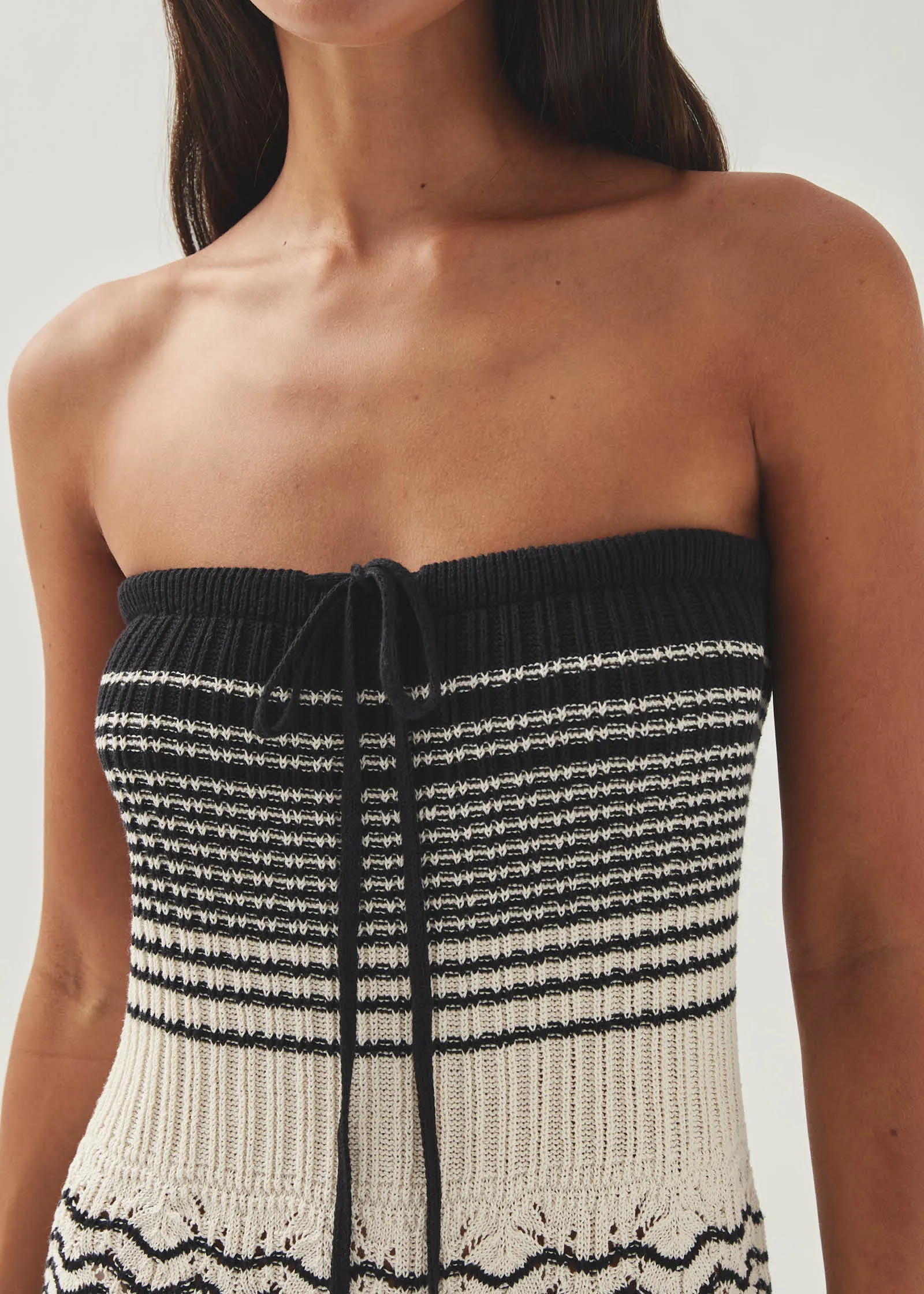 Olenka Ecru Tricot Dress sold by Alohas product image thumbnail 2