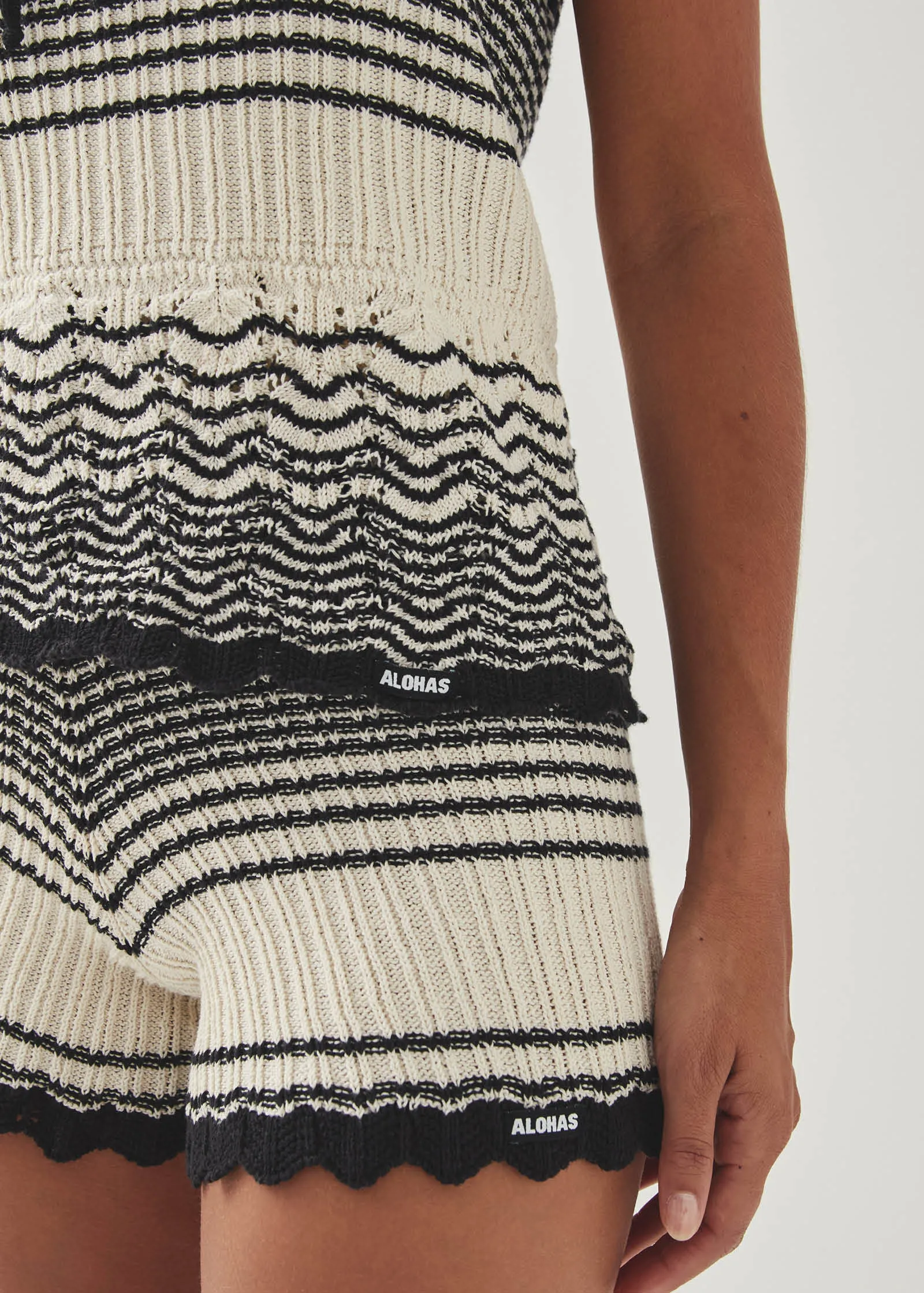 Maia Ecru Tricot Top sold by Alohas product image thumbnail 5