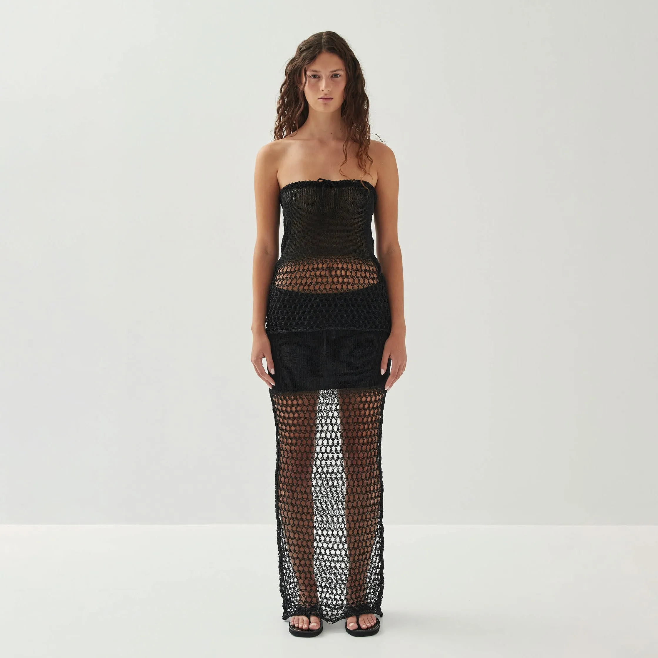 Fabiola Black Tricot Top sold by Alohas product image thumbnail 3