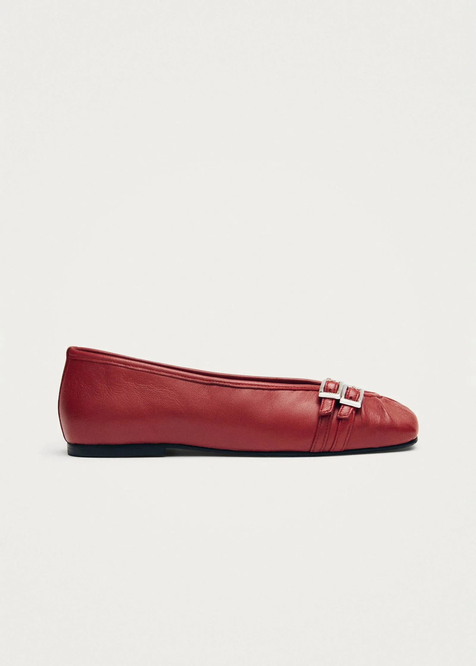 Cendana Red Leather Ballet Flats sold by Alohas product image thumbnail 4