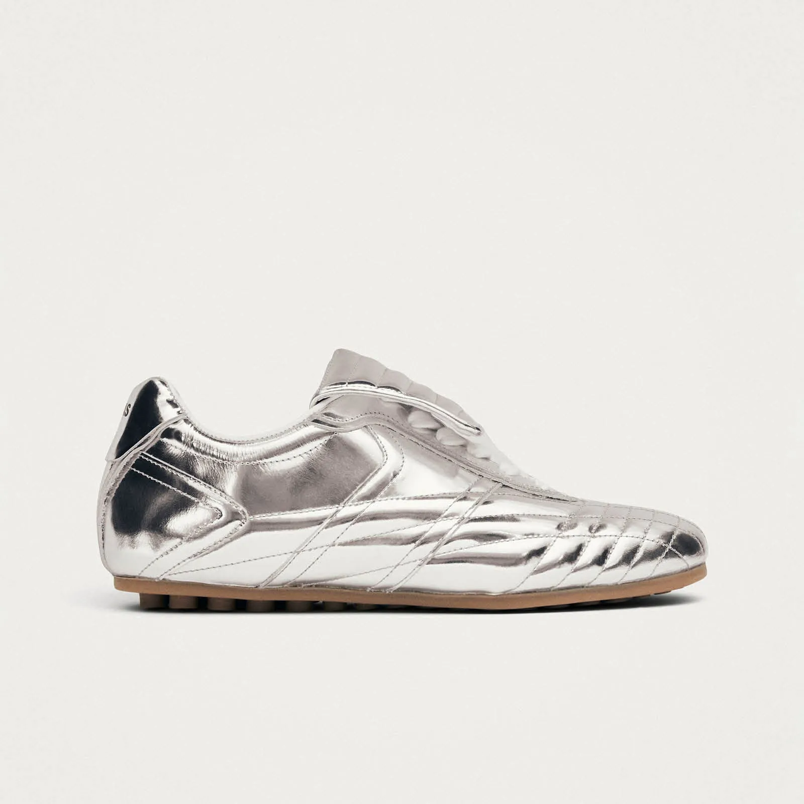 Tb.99 Silver Leather Sneakers sold by Alohas product image thumbnail 3