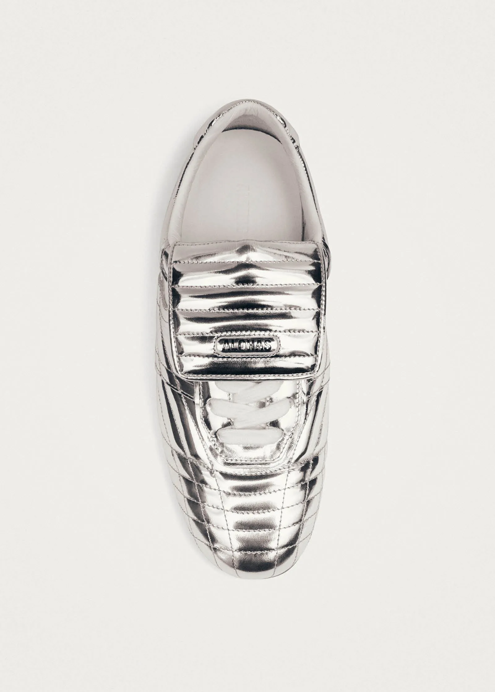 Tb.99 Silver Leather Sneakers sold by Alohas product image thumbnail 5