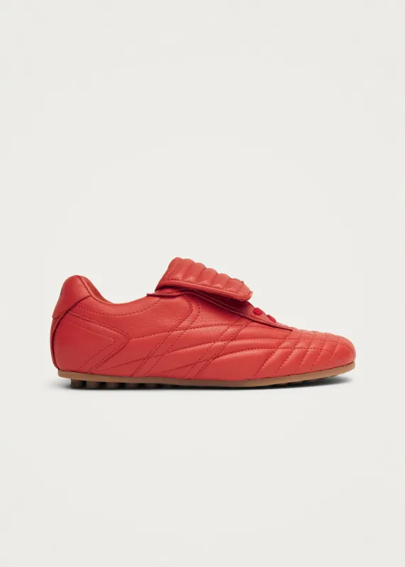 Tb.99 Red Leather Sneakers sold by Alohas
