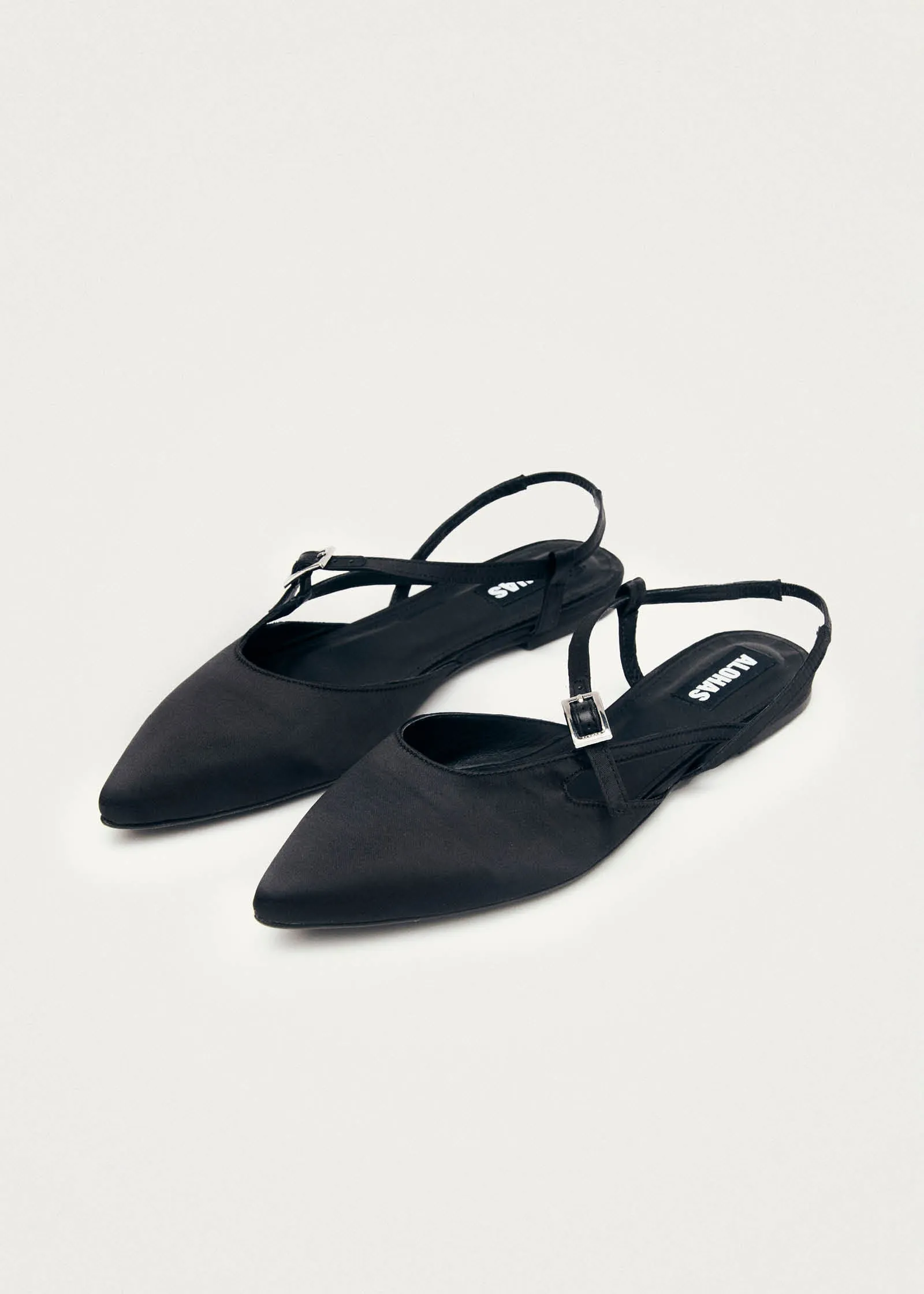 Lydia Silky Black Ballet Flats sold by Alohas product image thumbnail 2