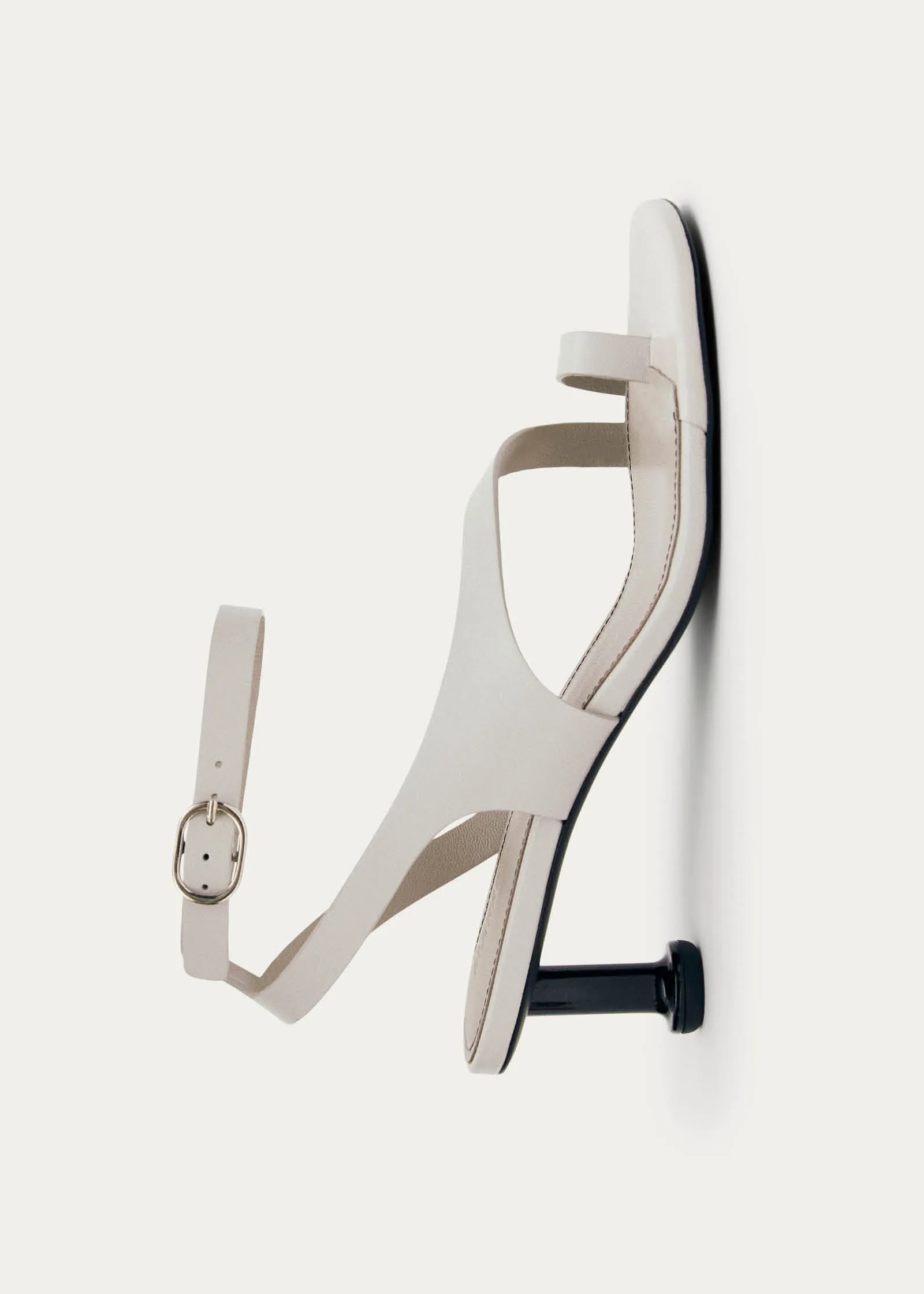 Miquela Light Grey Leather Sandals sold by Alohas product image thumbnail 5