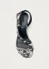 Miquela Indo Grey Leather Sandals sold by Alohas