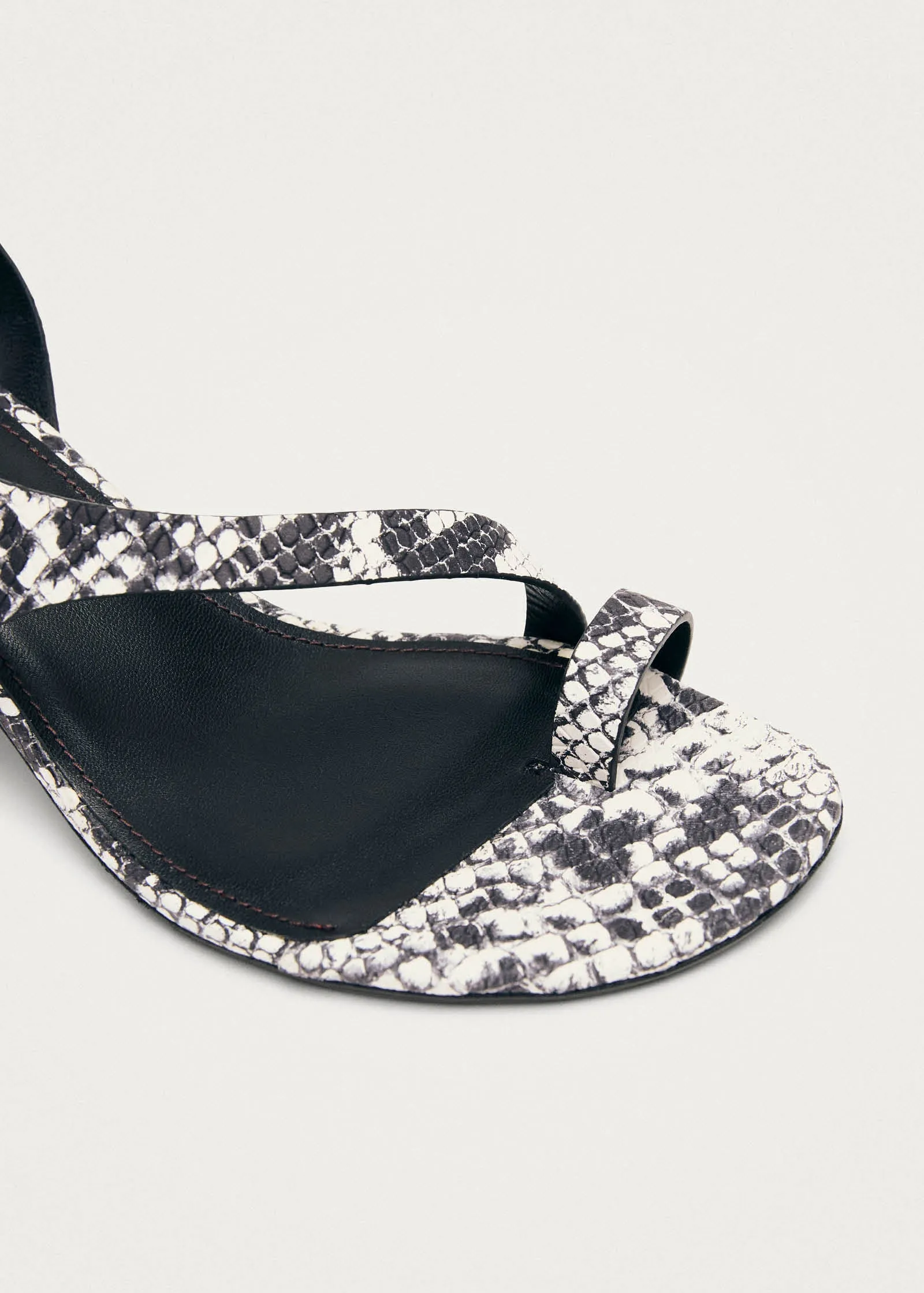 Miquela Indo Grey Leather Sandals sold by Alohas product image thumbnail 2