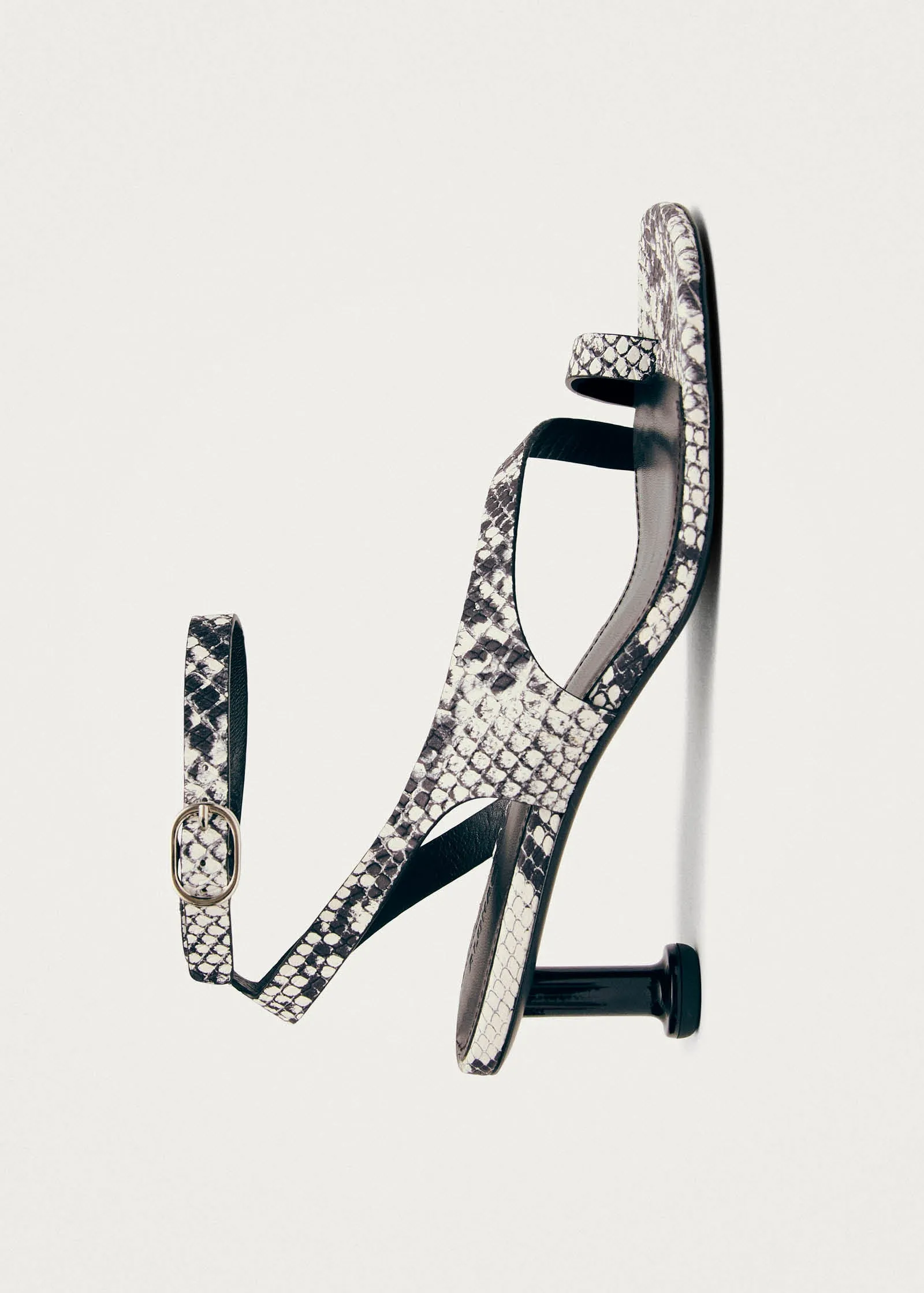 Miquela Indo Grey Leather Sandals sold by Alohas product image thumbnail 4