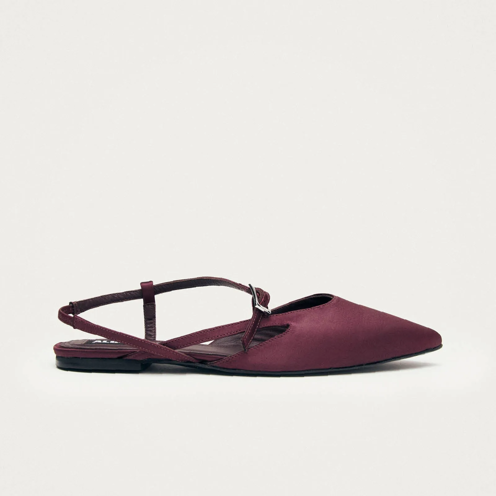 Lydia Silky Burgundy Ballet Flats sold by Alohas product image thumbnail 3