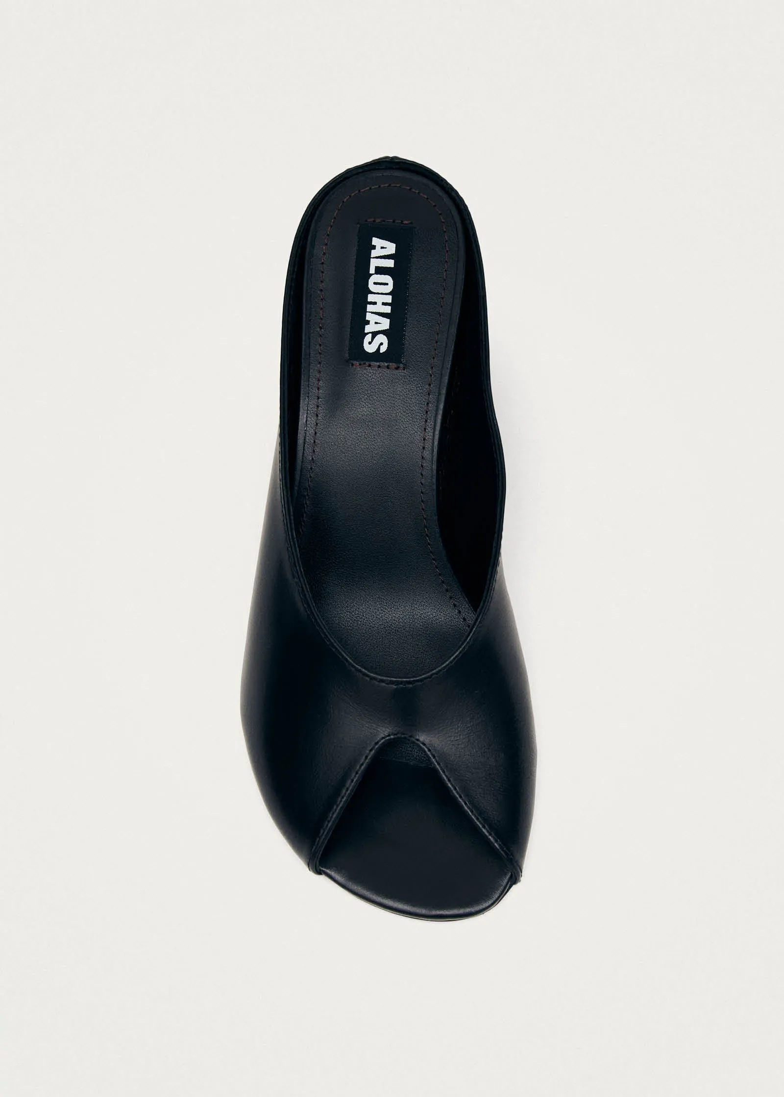 Catherine Black Leather Mules sold by Alohas product image thumbnail 4