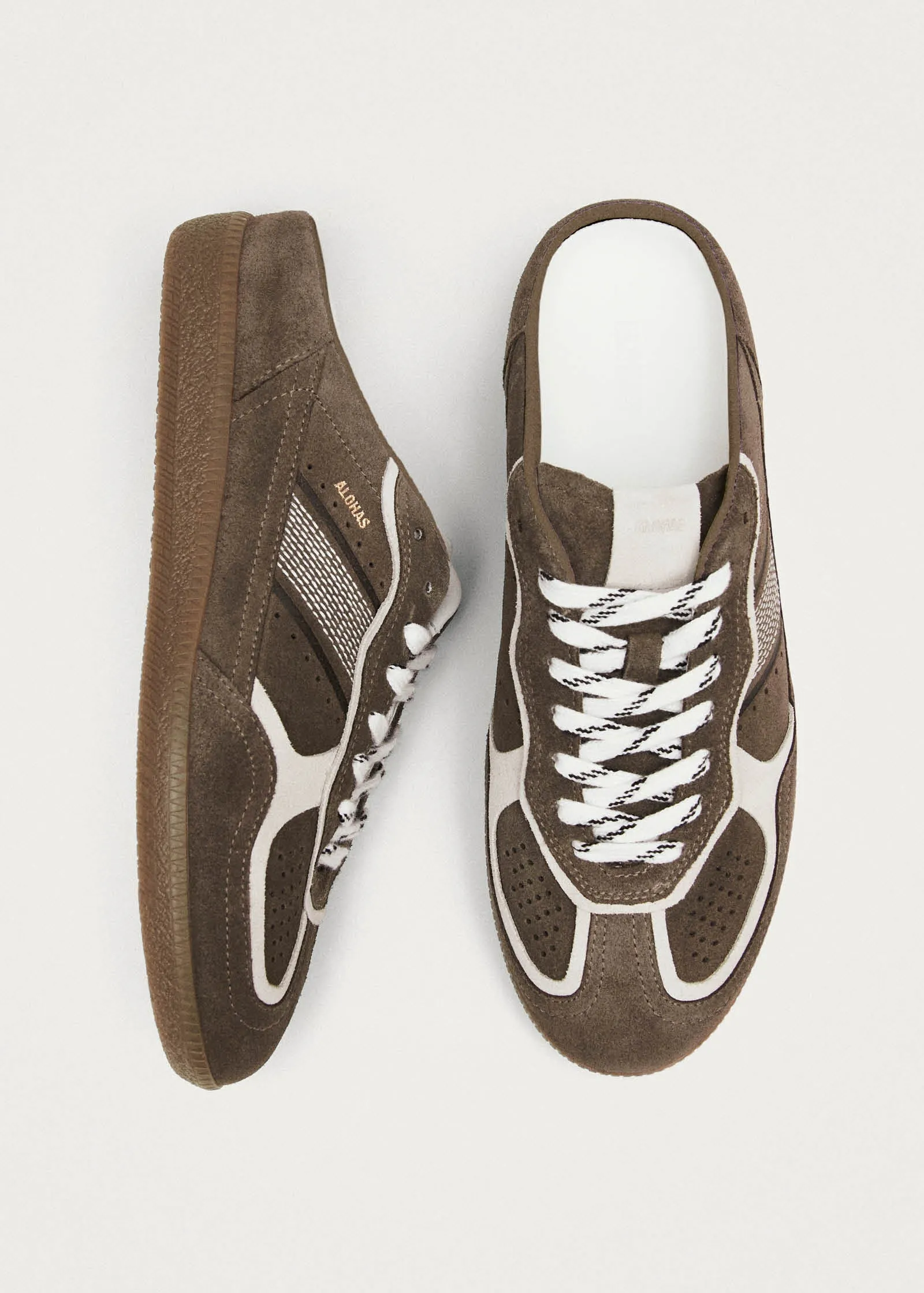 Tb.490 Mule Taupe Leather Sneakers sold by Alohas product image thumbnail 4