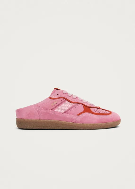 Tb.490 Mule Sea Pink Leather Sneakers made by Alohas