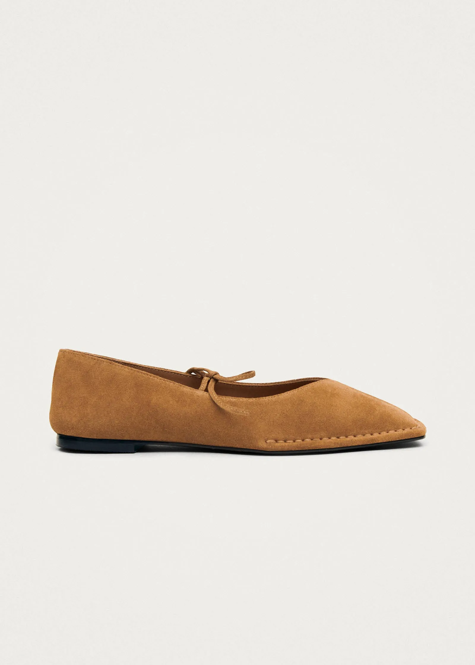 Sway Suede Tan Leather Ballet Flats sold by Alohas product image thumbnail 4