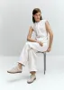 Tb.490 Mule Crochet Cream Leather Sneakers sold by Alohas