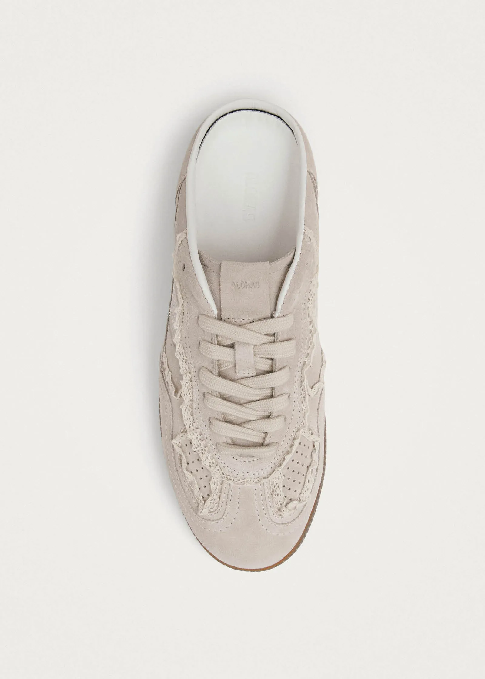 Tb.490 Mule Crochet Cream Leather Sneakers sold by Alohas product image thumbnail 5