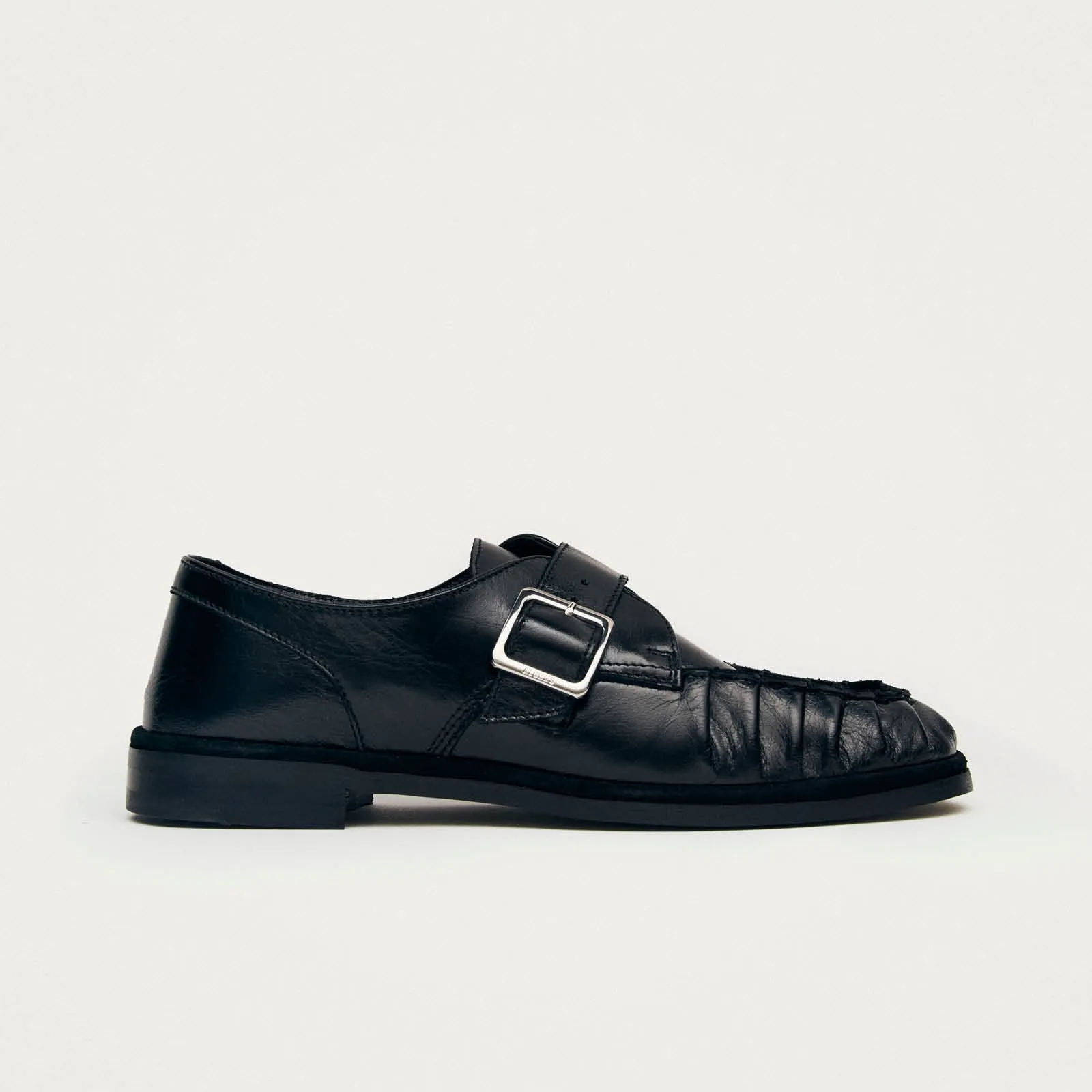 Brandy Black Leather Loafers sold by Alohas product image thumbnail 3