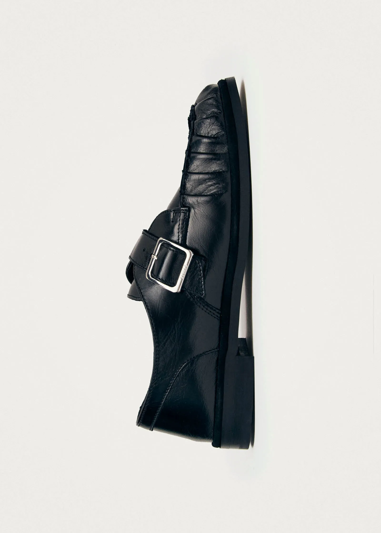 Brandy Black Leather Loafers sold by Alohas product image thumbnail 5