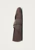 Tirta Suede Chocolate Leather Ballet Flats sold by Alohas