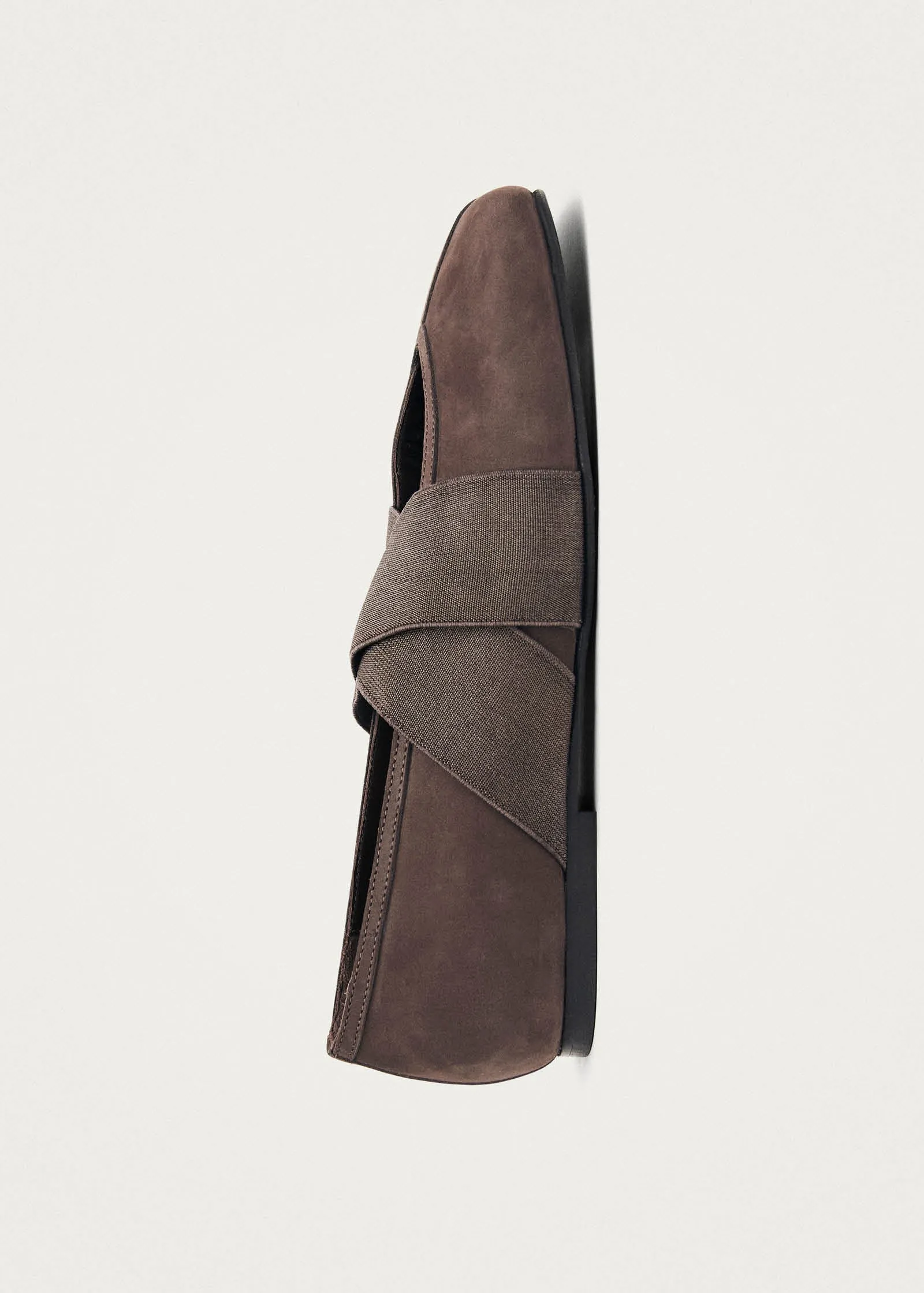 Tirta Suede Chocolate Leather Ballet Flats sold by Alohas product image thumbnail 5