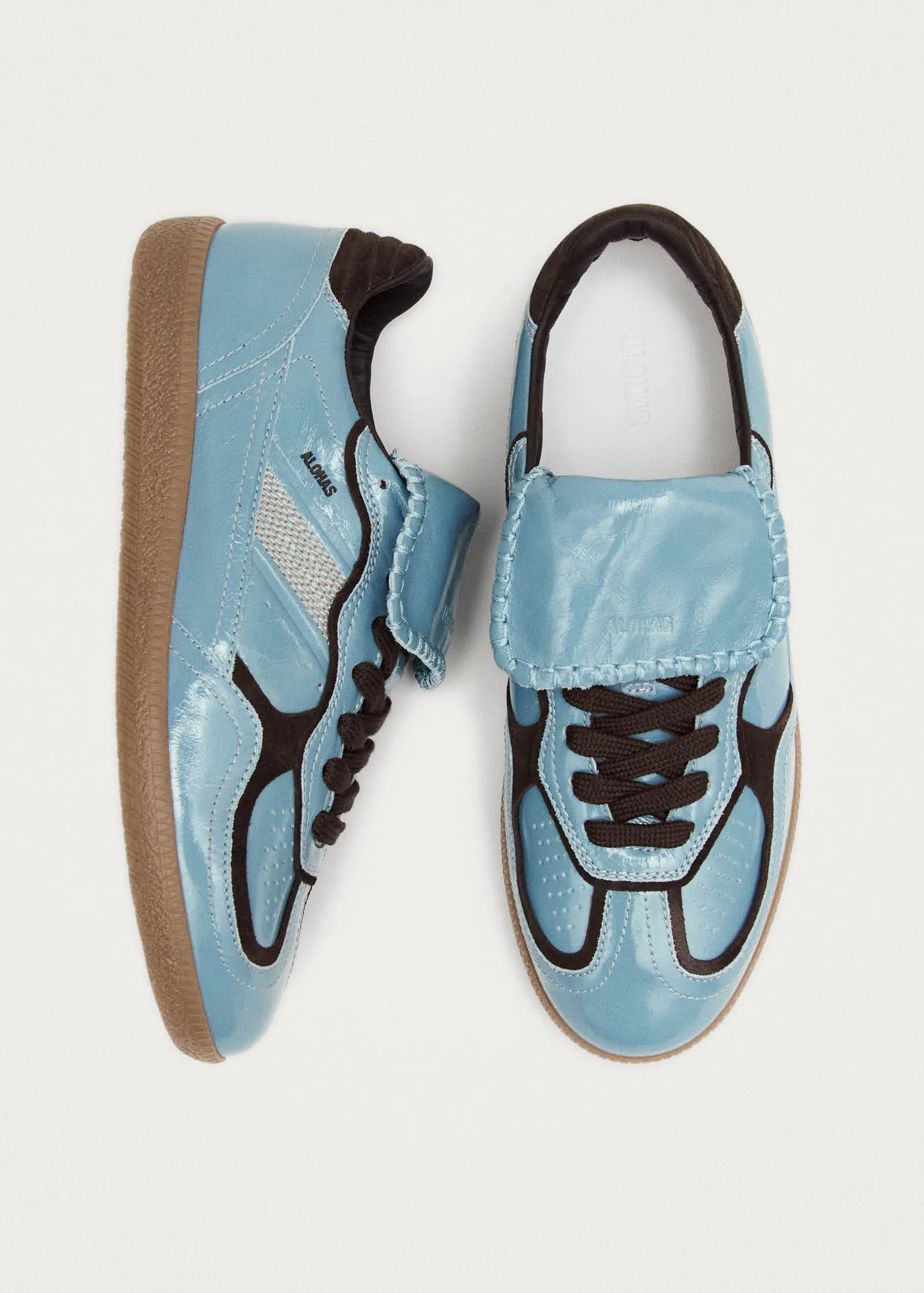 Tb.490 Club Grey Blue Patent Leather Sneakers sold by Alohas product image thumbnail 5