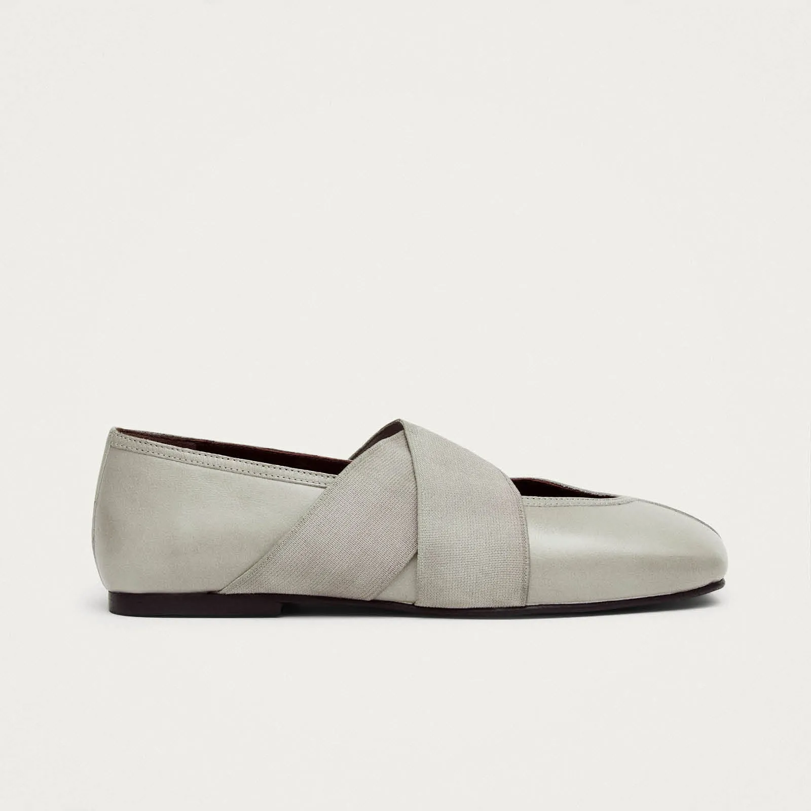 Tirta Rift Grey Leather Ballet Flats sold by Alohas product image thumbnail 3