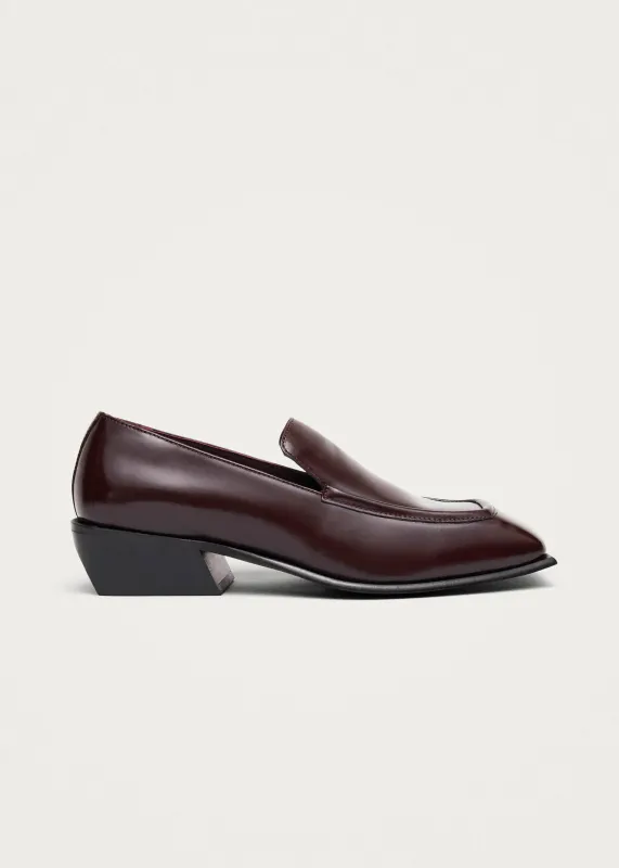 Pua Burgundy Leather Loafers sold by Alohas