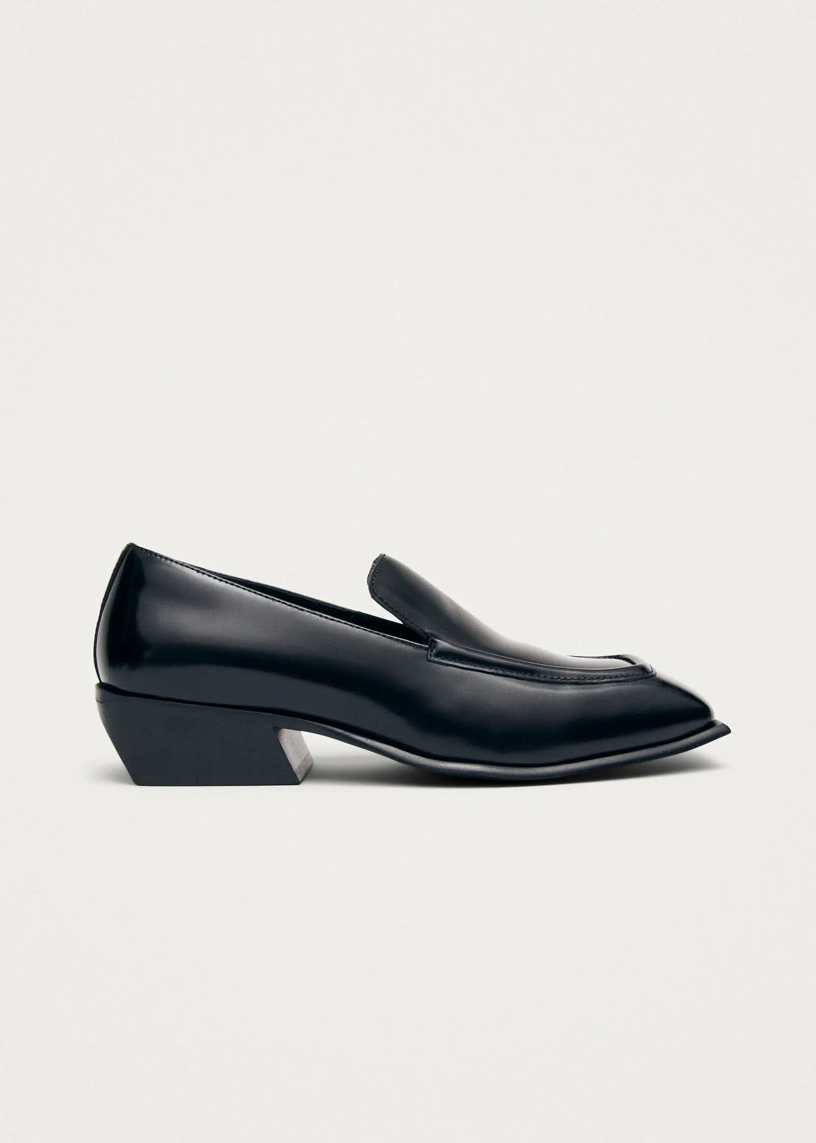 Pua Black Leather Loafers sold by Alohas