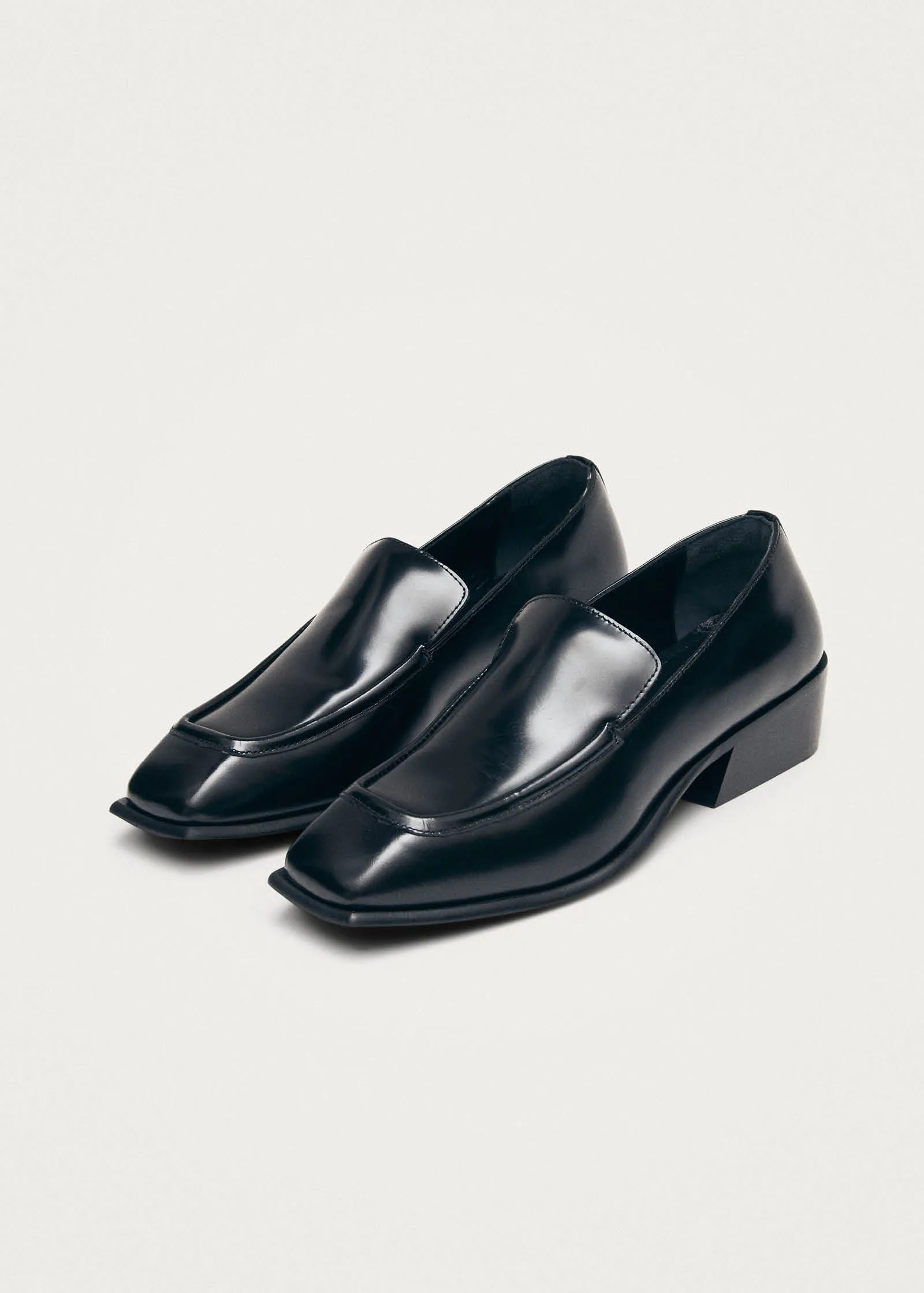 Pua Black Leather Loafers sold by Alohas product image thumbnail 2