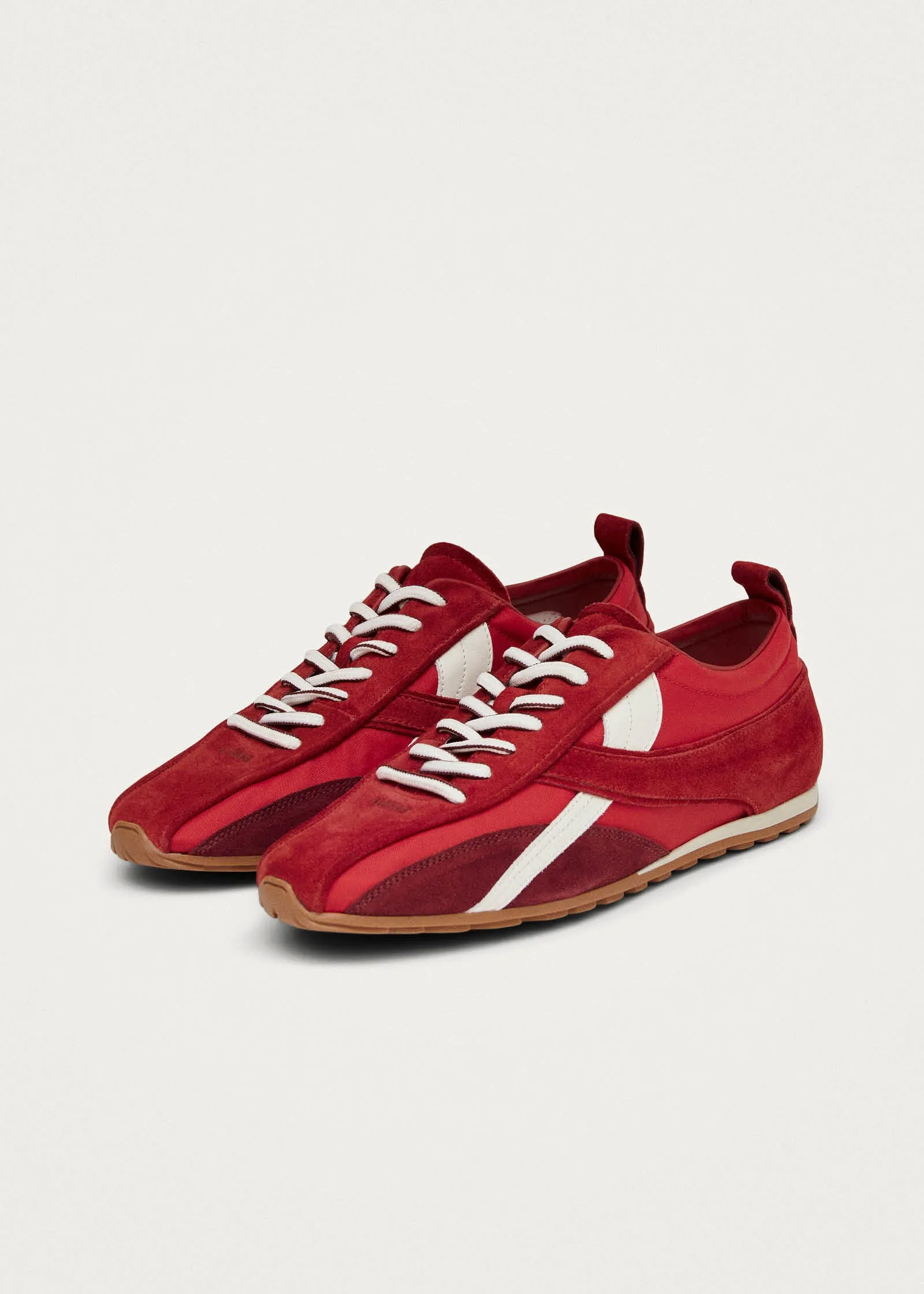 Tb.304 Nylon Red Leather Sneakers sold by Alohas product image thumbnail 2