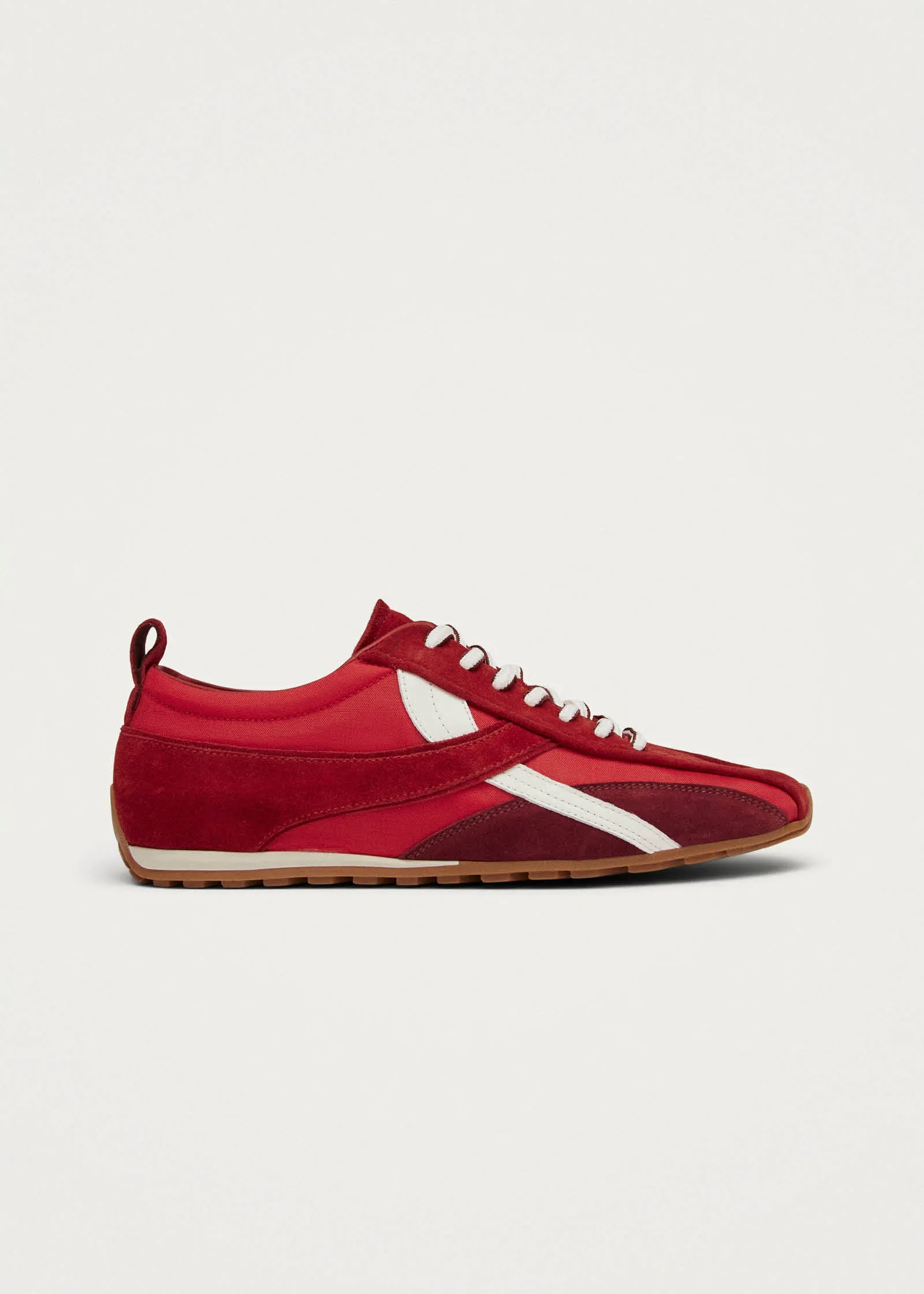 Tb.304 Nylon Red Leather Sneakers sold by Alohas