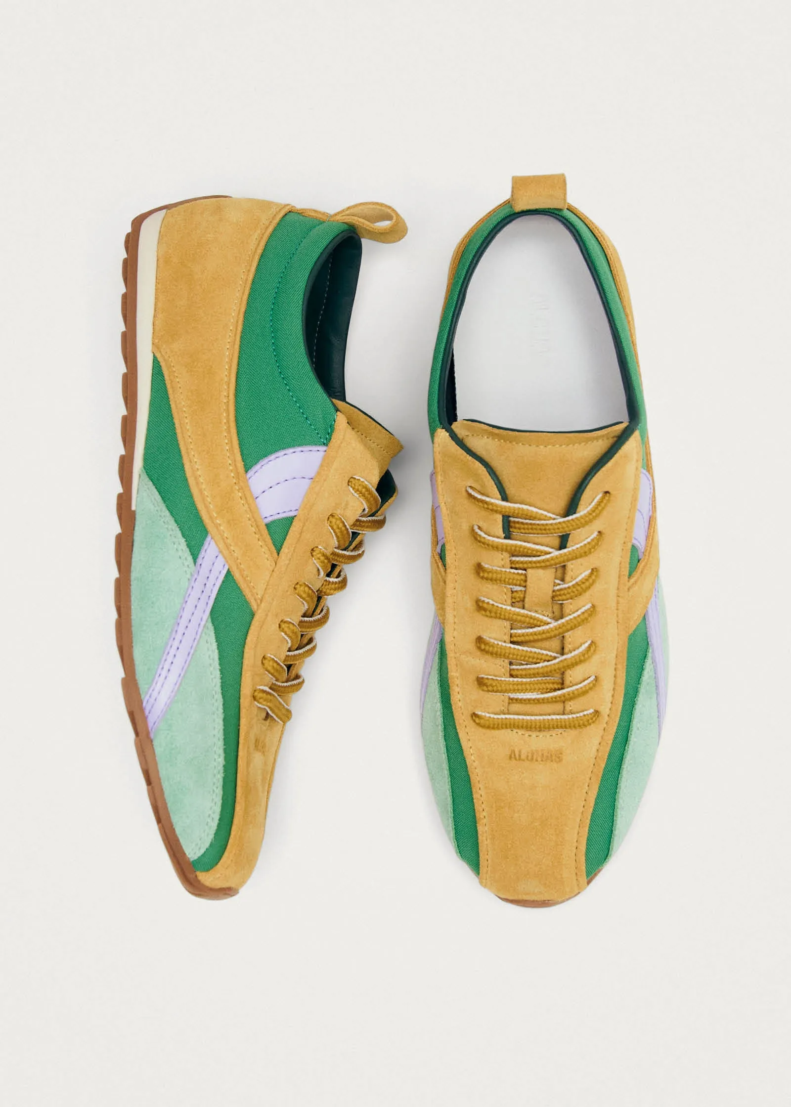 Tb.304 Nylon Green Leather Sneakers sold by Alohas product image thumbnail 5