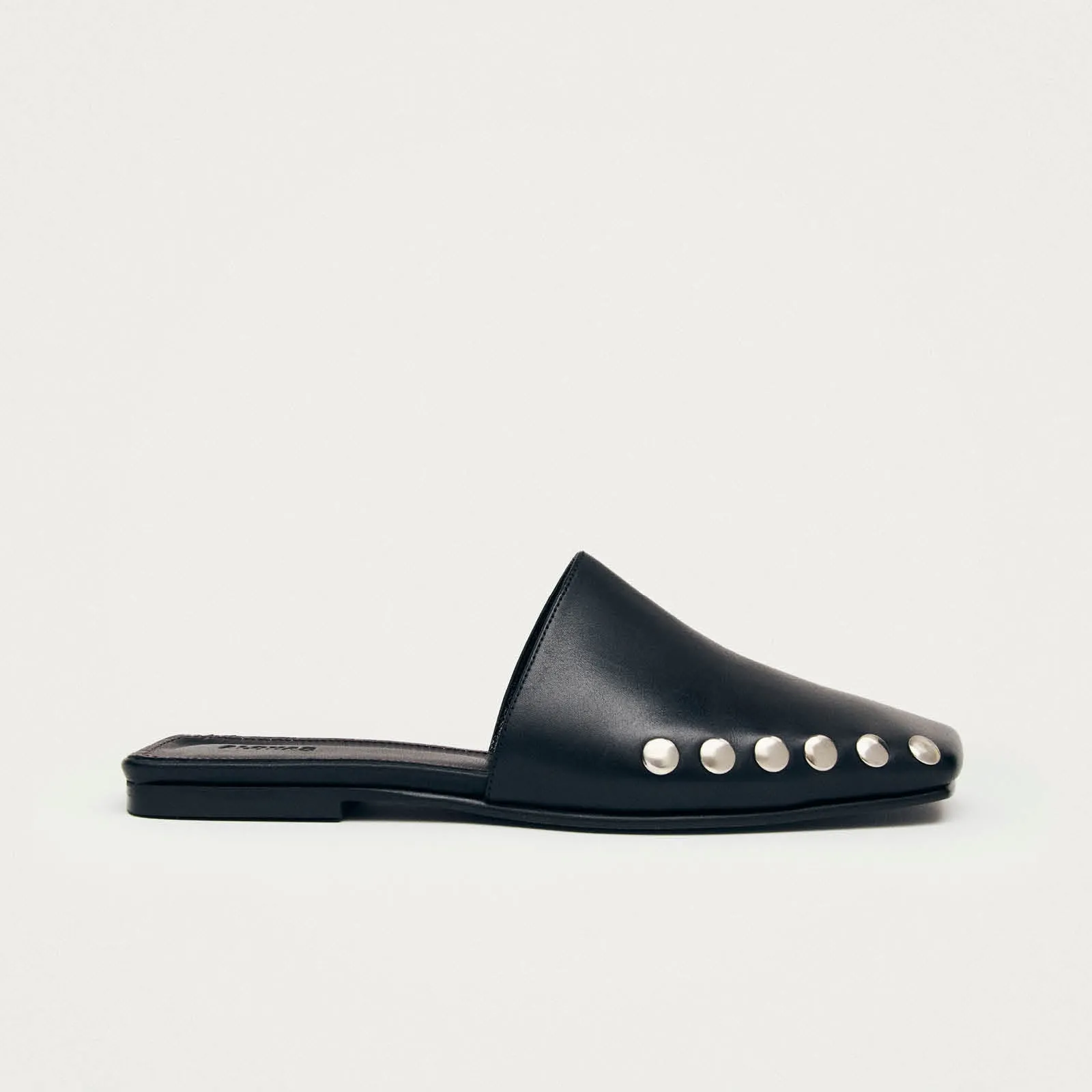 Kelly Black Leather Mules sold by Alohas product image thumbnail 3