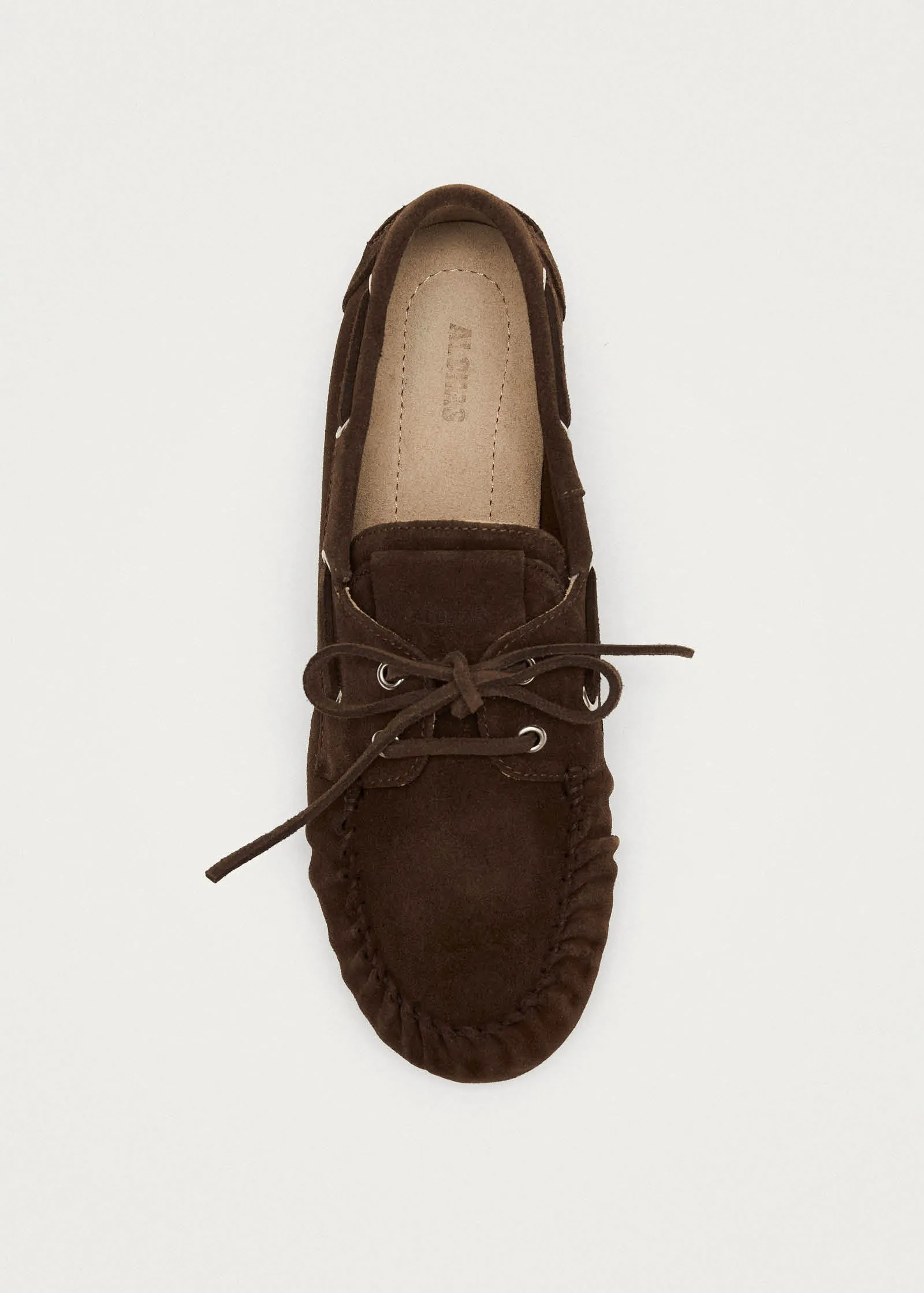 Rowan Suede Brown Leather Loafers sold by Alohas product image thumbnail 5