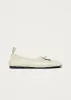 Rosalind Patent Cream Leather Ballet Flats sold by Alohas