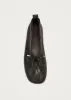 Rosalind Brushed Brown Leather Ballet Flats sold by Alohas
