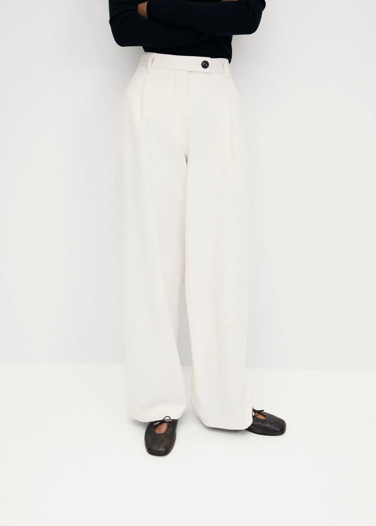 Rosalind Brushed Brown Leather Ballet Flats sold by Alohas product image thumbnail 2