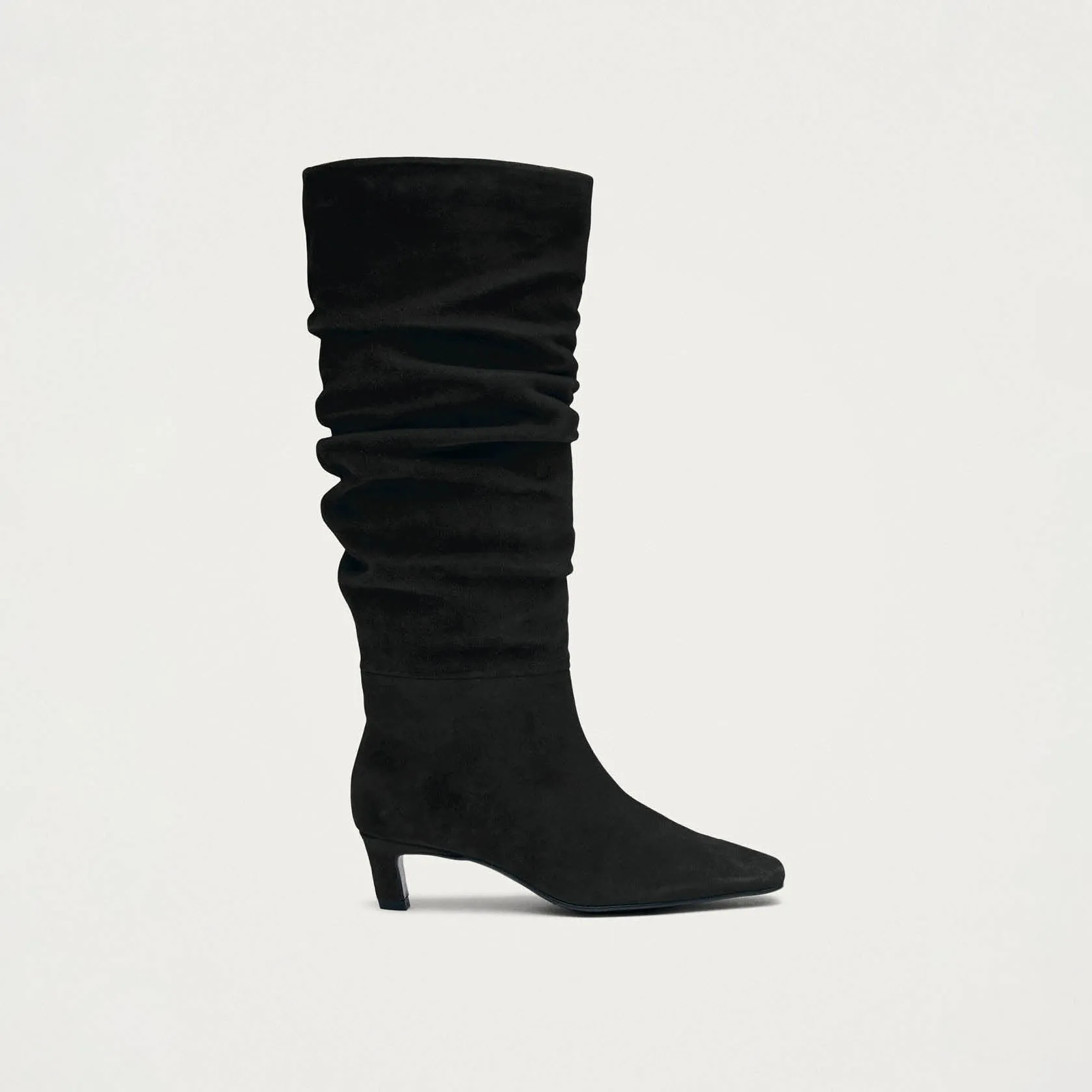 Kalila Suede Black Leather Boots sold by Alohas product image thumbnail 3