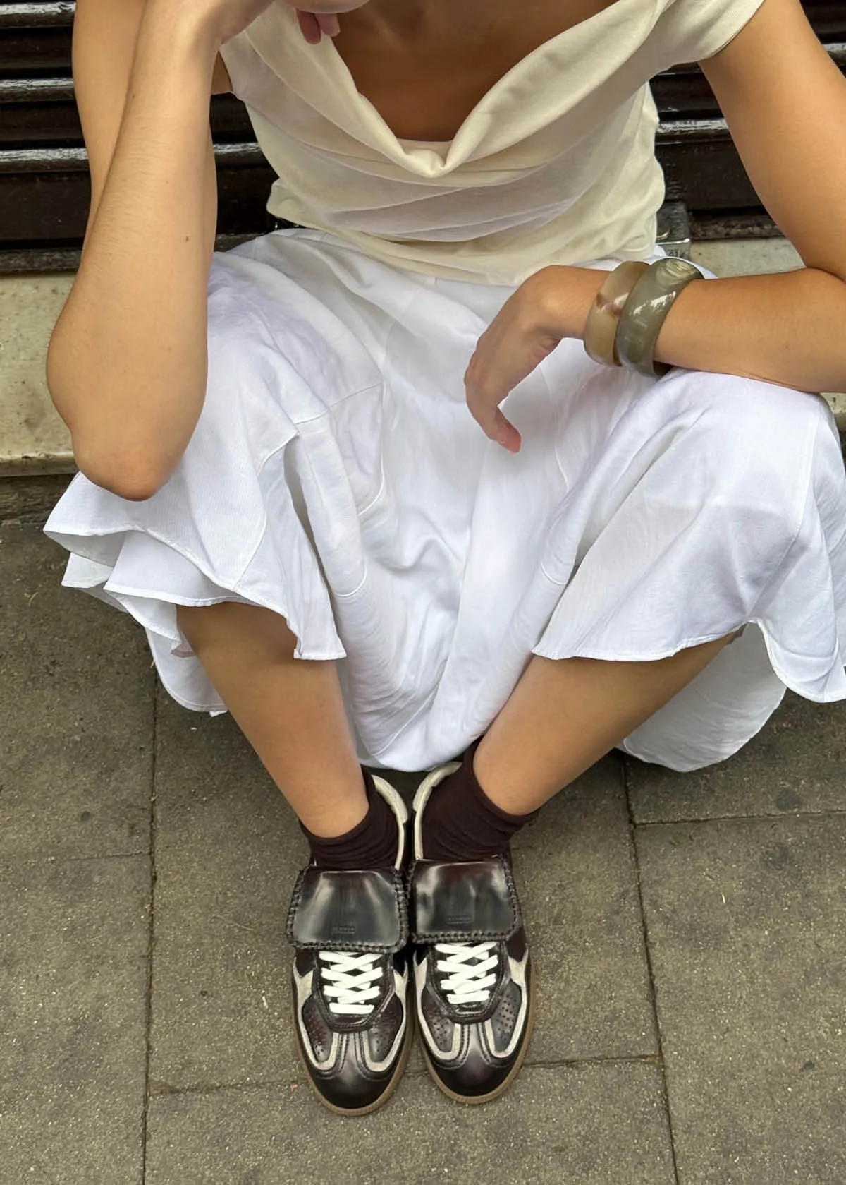 Tb.490 Club Brushed Dark Chocolate Leather Sneakers sold by Alohas product image thumbnail 2