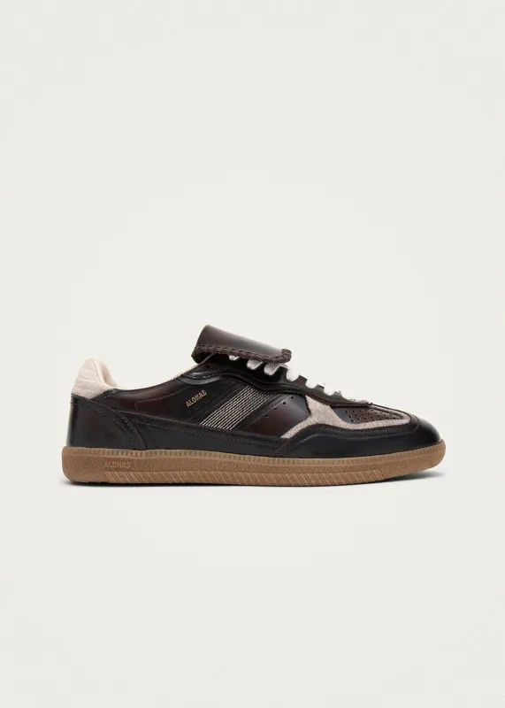 Tb.490 Club Brushed Dark Chocolate Leather Sneakers sold by Alohas