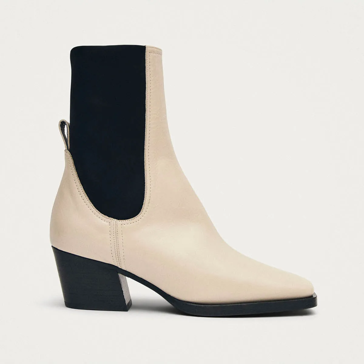 Hayes Rift Cream Leather Ankle Boots sold by Alohas product image thumbnail 3