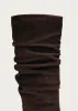 Kalila Suede Brown Leather Boots sold by Alohas