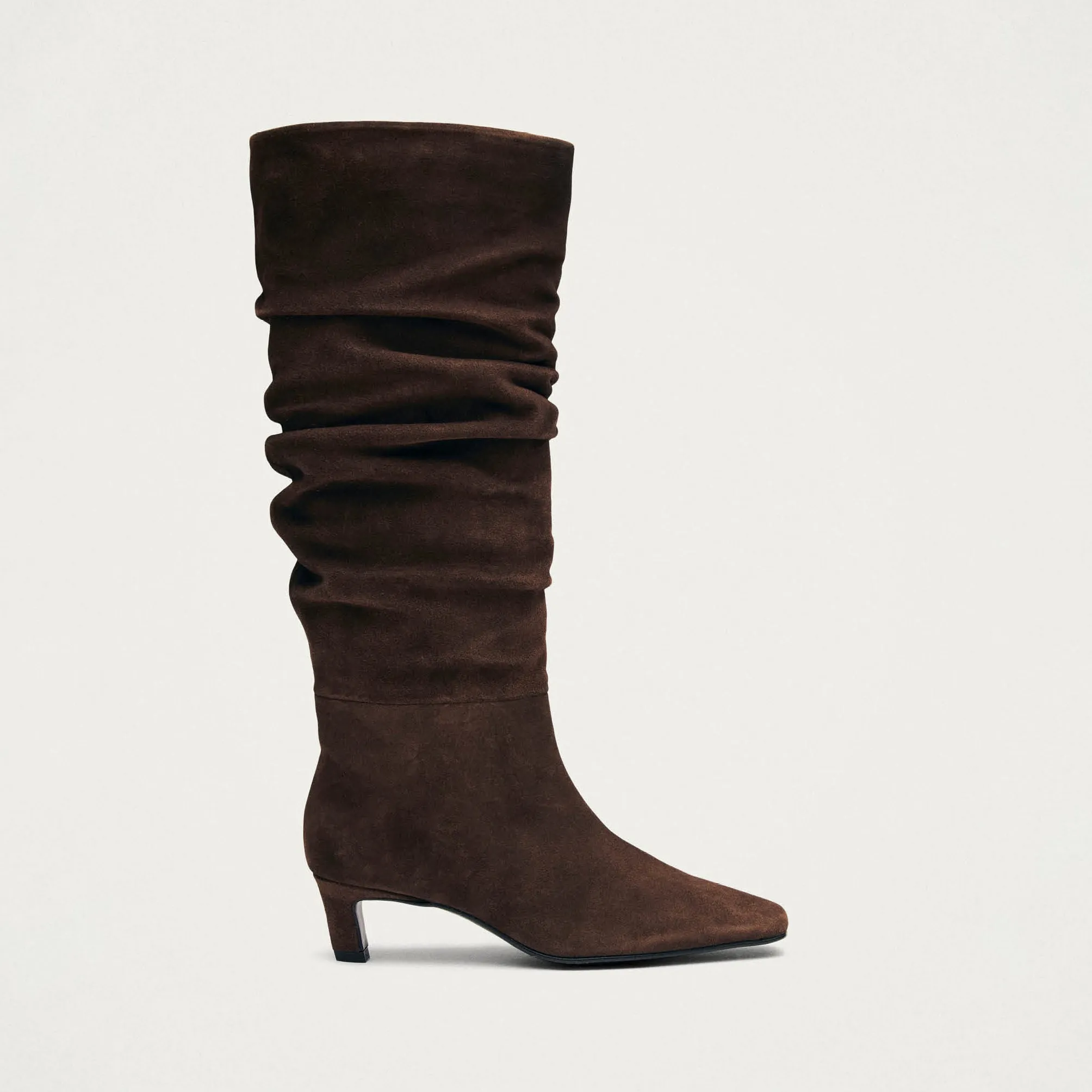 Kalila Suede Brown Leather Boots sold by Alohas product image thumbnail 3