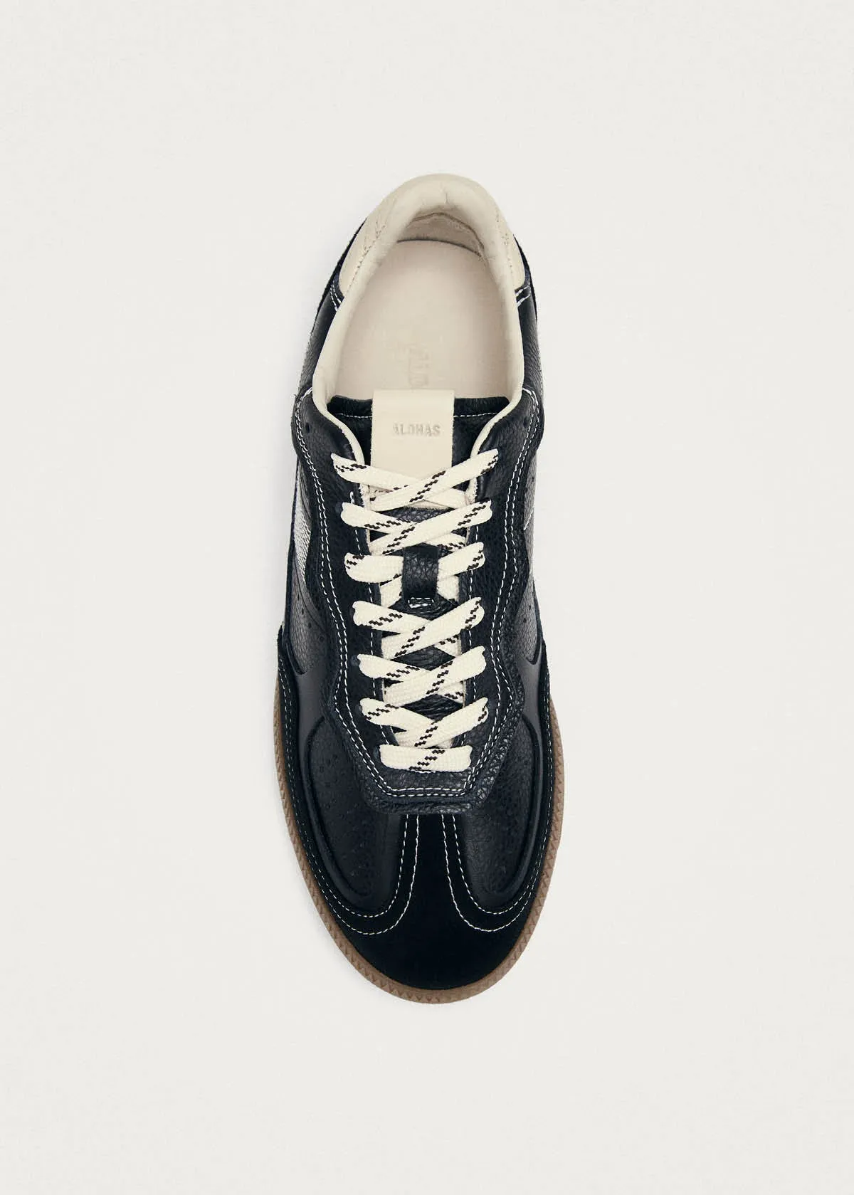 Tb.490 Rife Grain Black & Cream Leather Sneakers sold by Alohas product image thumbnail 5