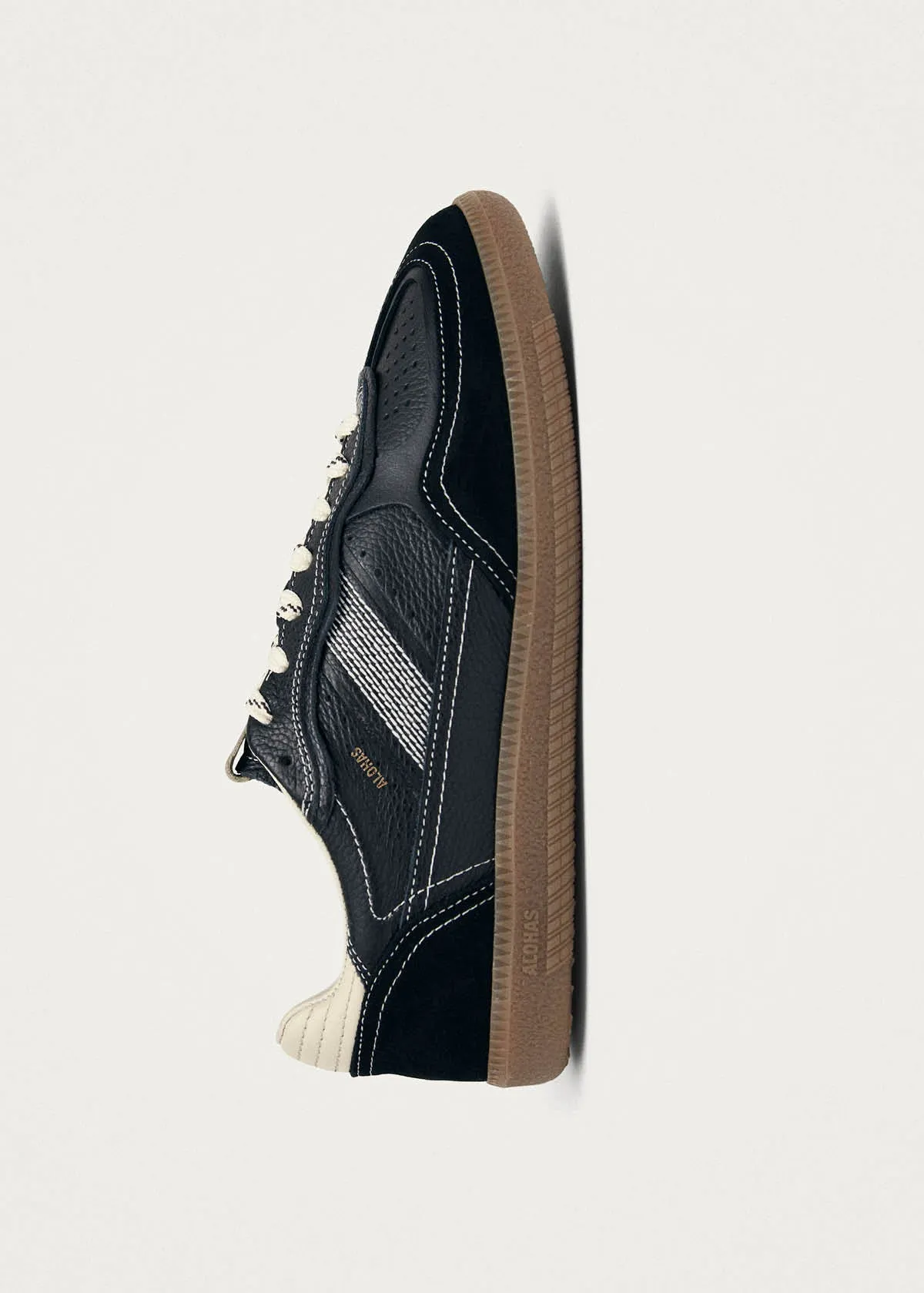 Tb.490 Rife Grain Black & Cream Leather Sneakers sold by Alohas product image thumbnail 4