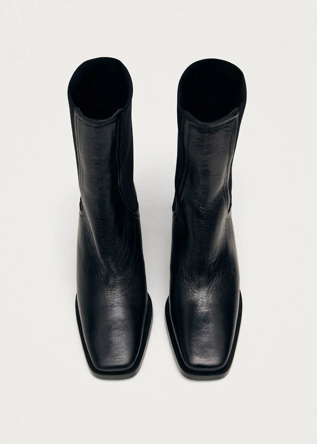 Hayes Rift Black Leather Ankle Boots sold by Alohas product image thumbnail 5
