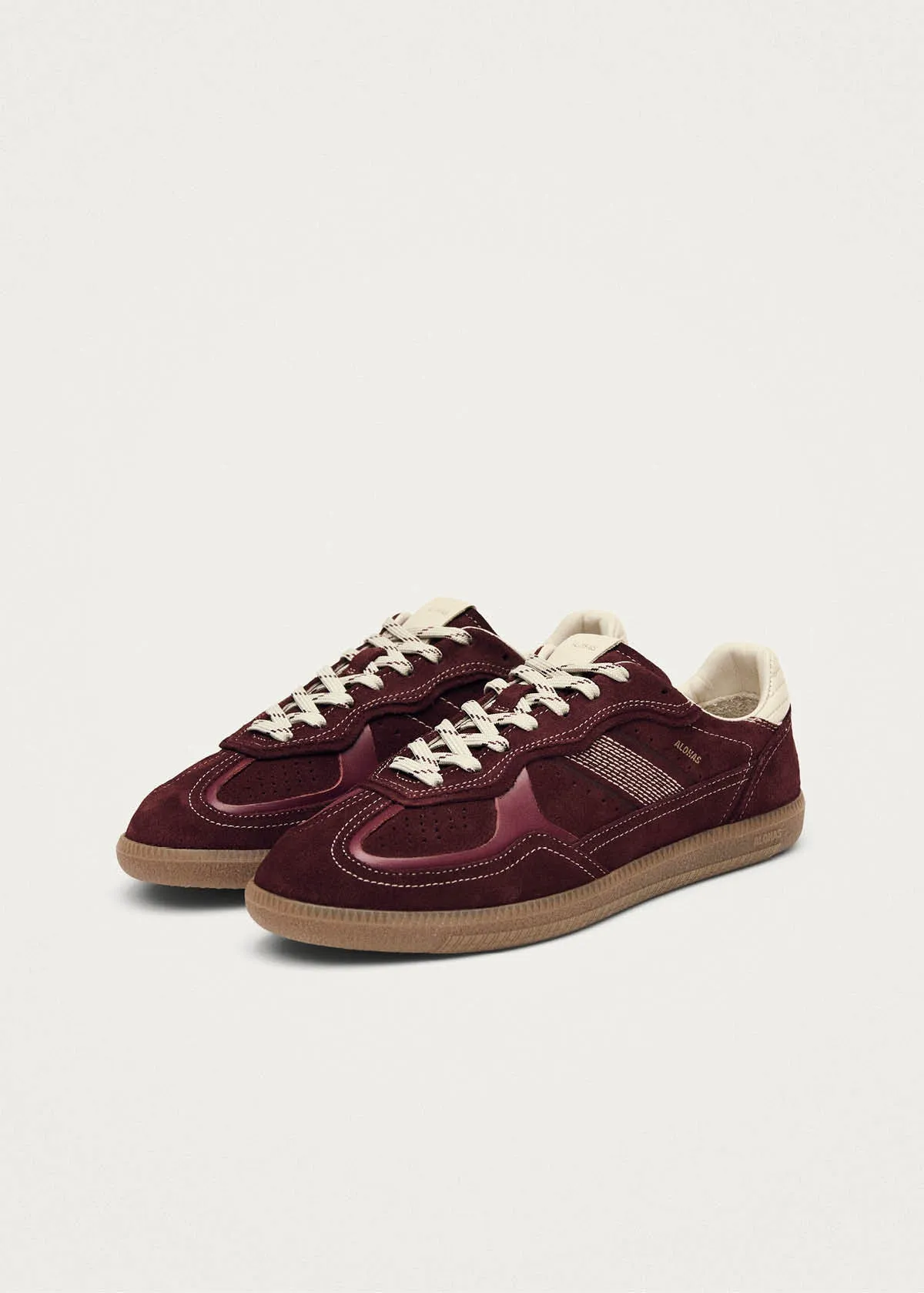 Tb.490 Rife Burgundy Cream Leather Sneakers sold by Alohas product image thumbnail 2